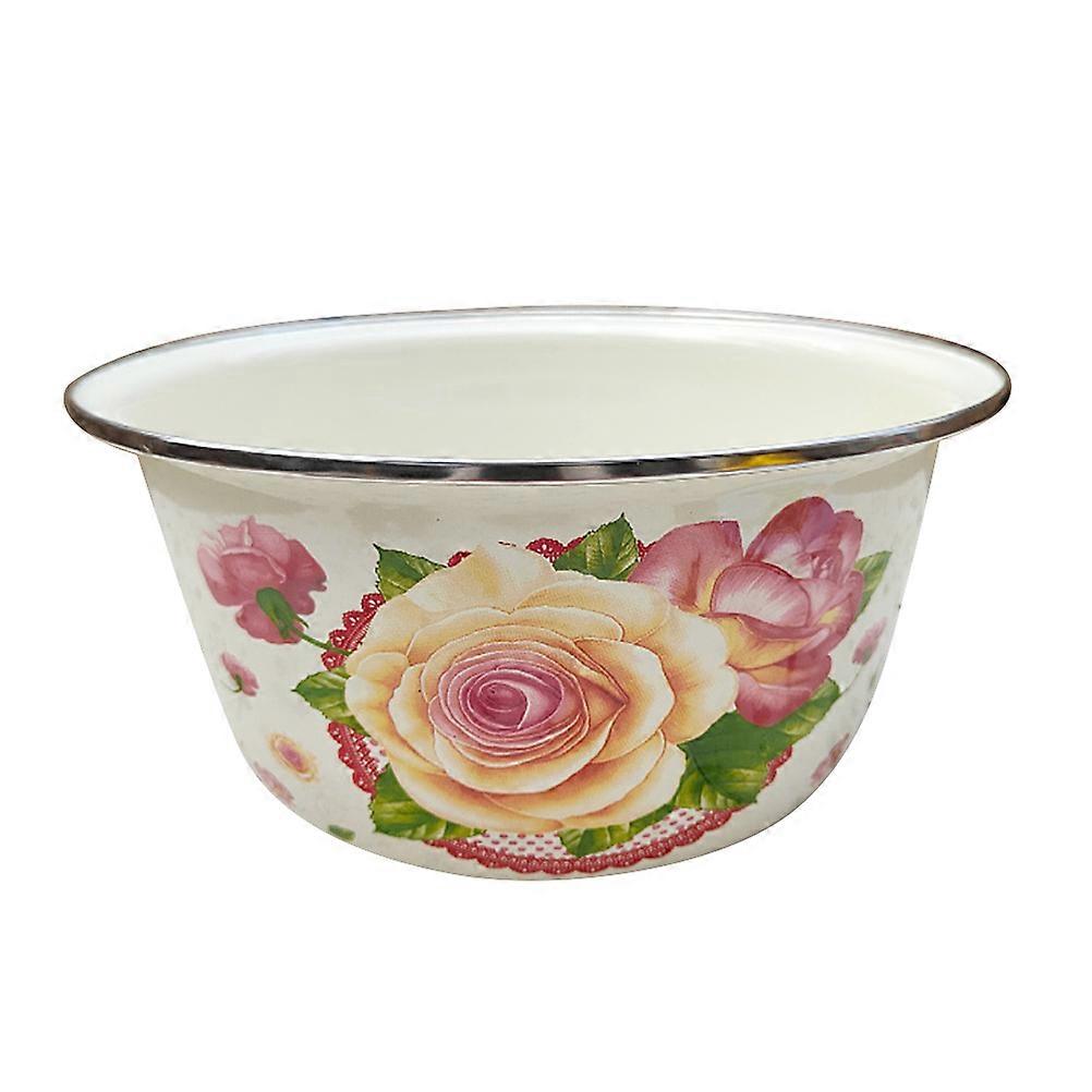 Enamel Stockpot High Temperature Resistant Soup Pot Energy Saving Kitchen Stew Pot for Families Restaurants Meat Fruits Snacks
