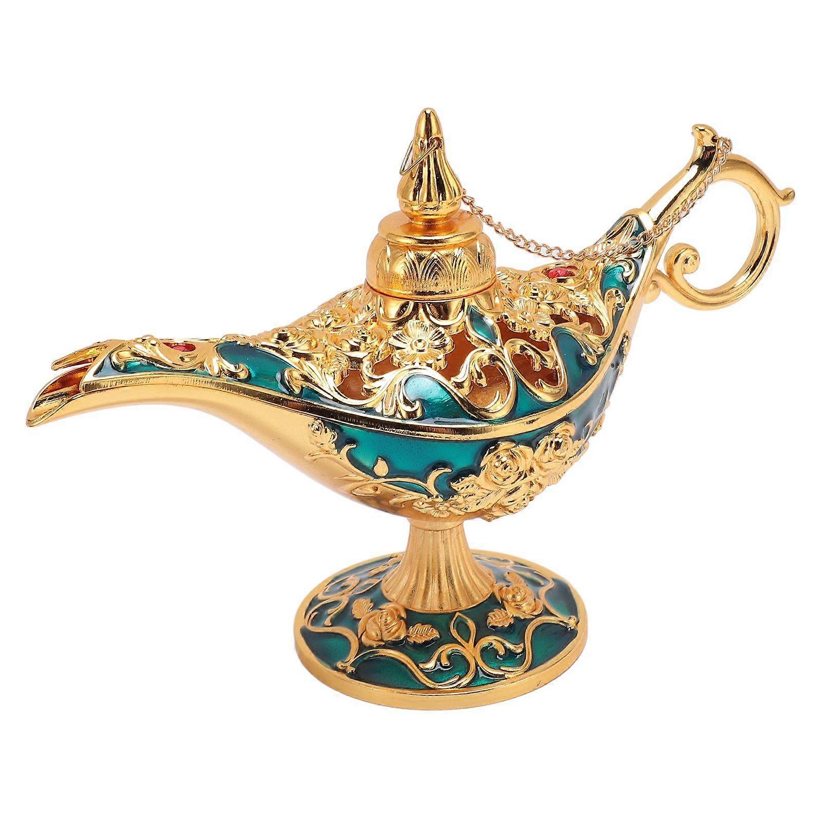 2025 Τελευταίο μοντέλο Genie Lamp Decor Κράμα ψευδαργύρου σκαλιστό ευχών φως vintage