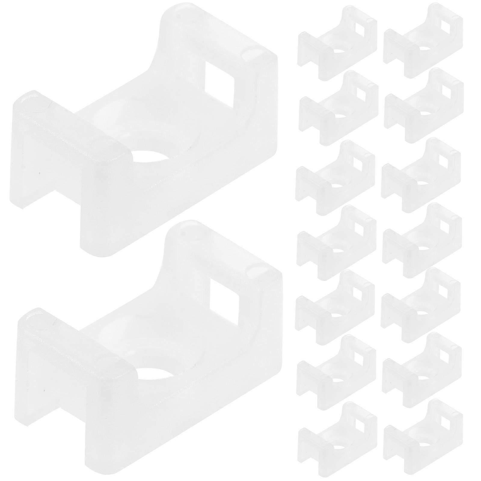 100pcs Saddle Type Cable Tie Holder Mount Bases with Screws for Easy Installation – Secure Cable Management for Home, Office & Industrial Applications