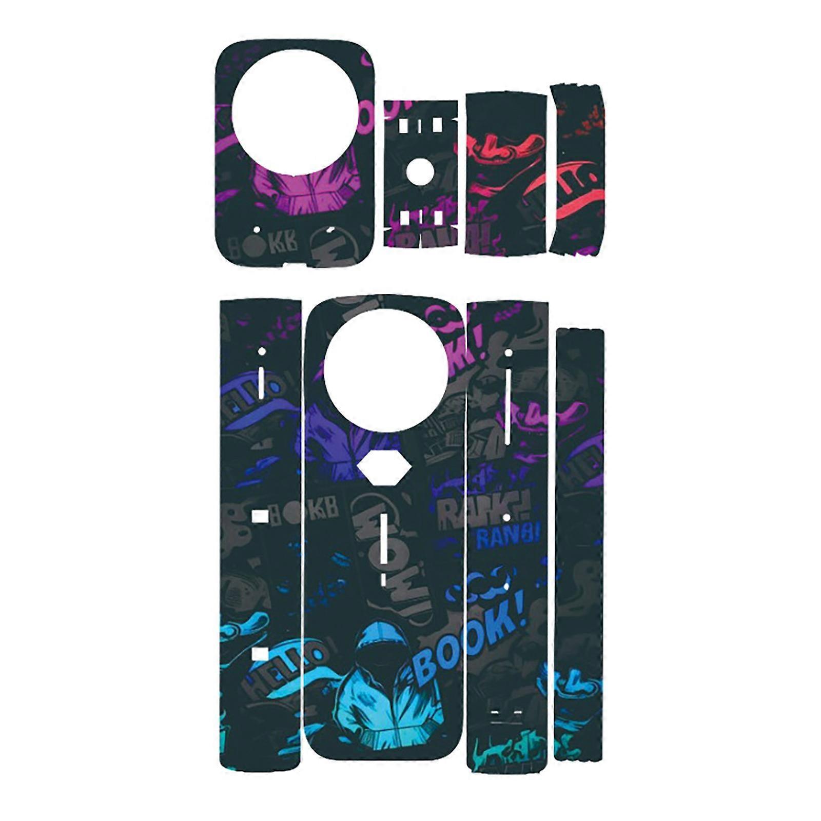 Decorative Stickers for X5 Action Camera Full Coverage Protective Film Quick Installation Skin Replacement Accessories Multicolor