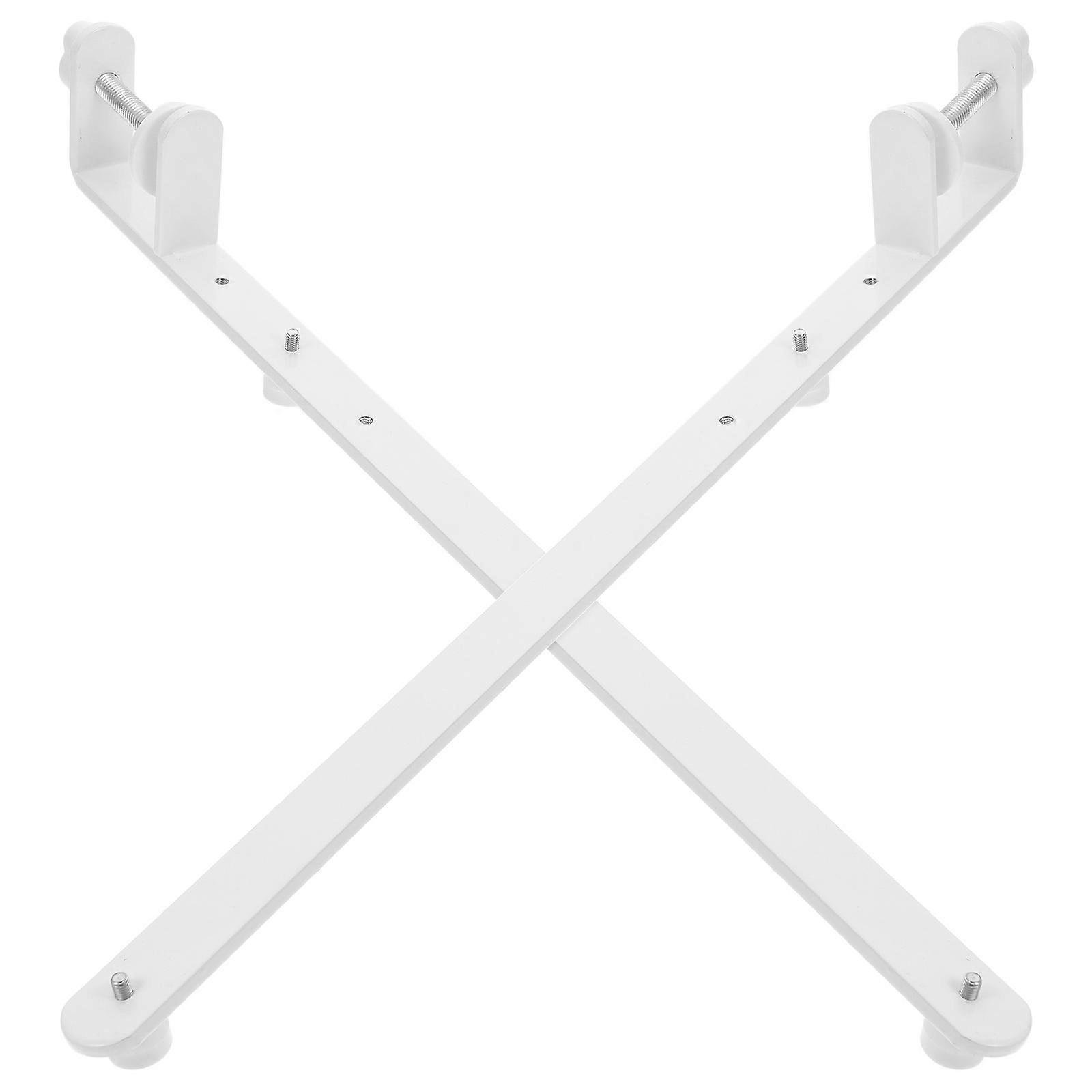 Adjustable Over The Table Rod Stand for Pegboards for Storage 2Pcs White
