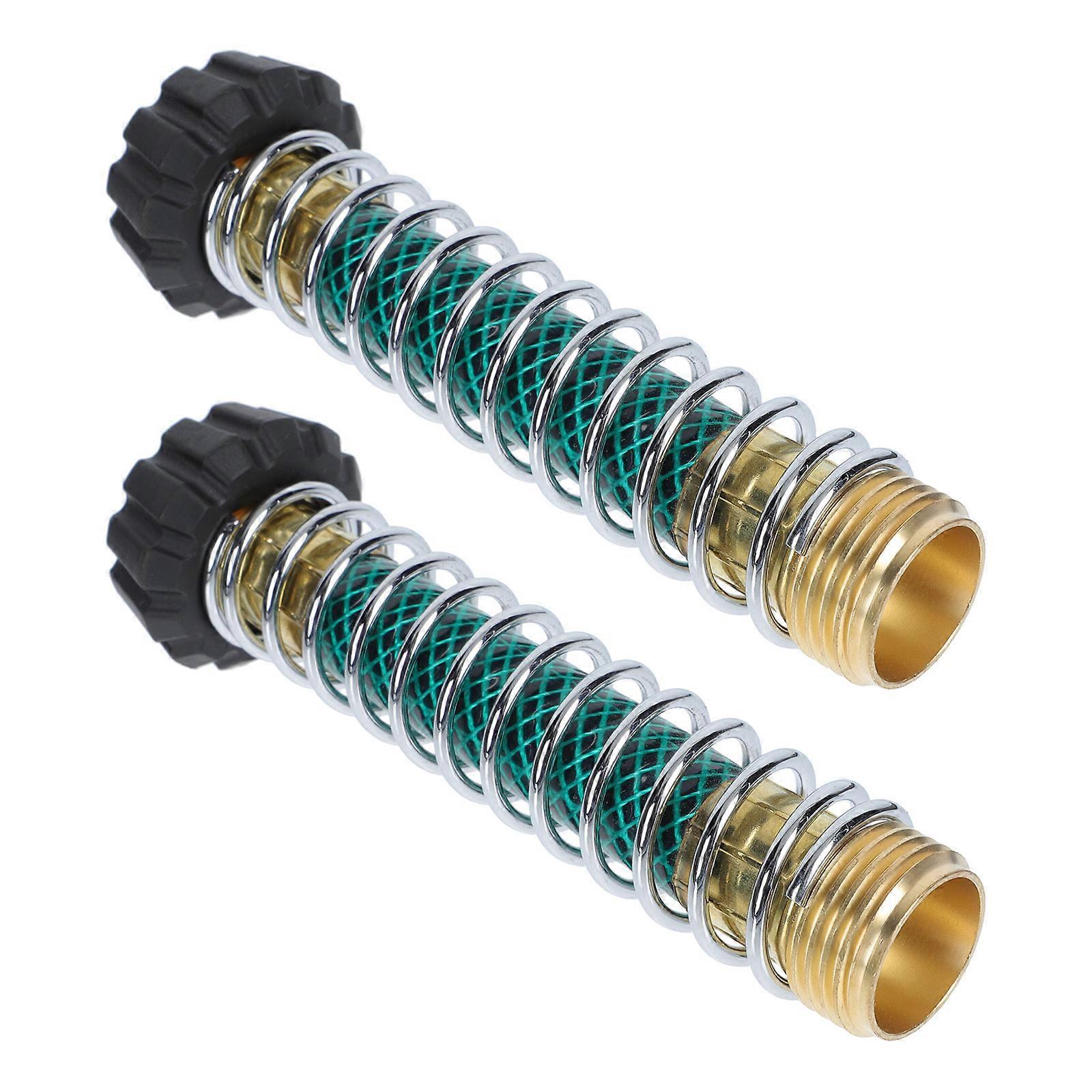 Garden Hose Connector with Durable Copper and Plastic Material for Long Life and No Leakage 2Pcs