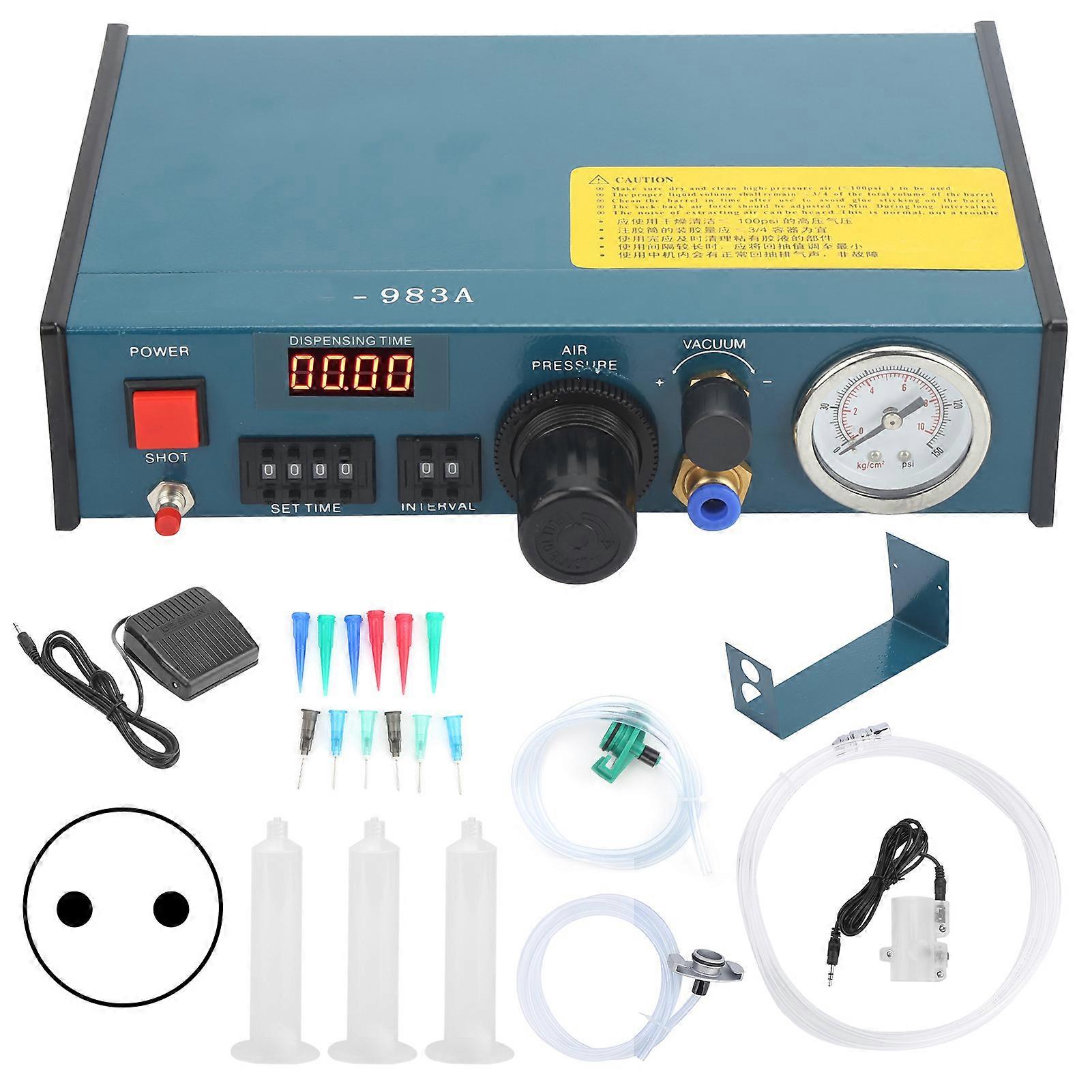 Digital Auto Glue Dispenser Controller Dropper with Manual Timing 983A AC220-240V