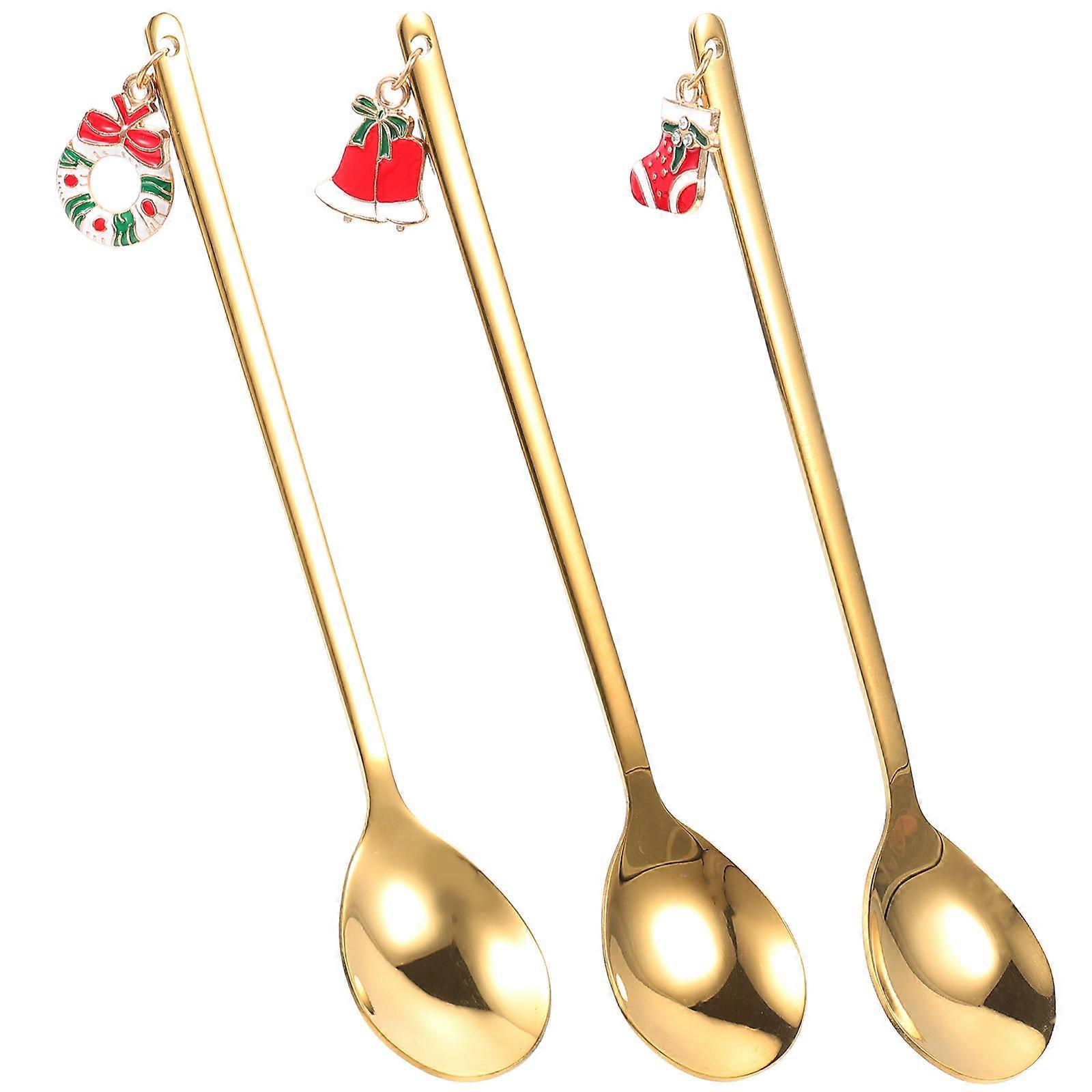 Mini Spoons For Desserts Dessert Spoons Parties Round 3Pcs