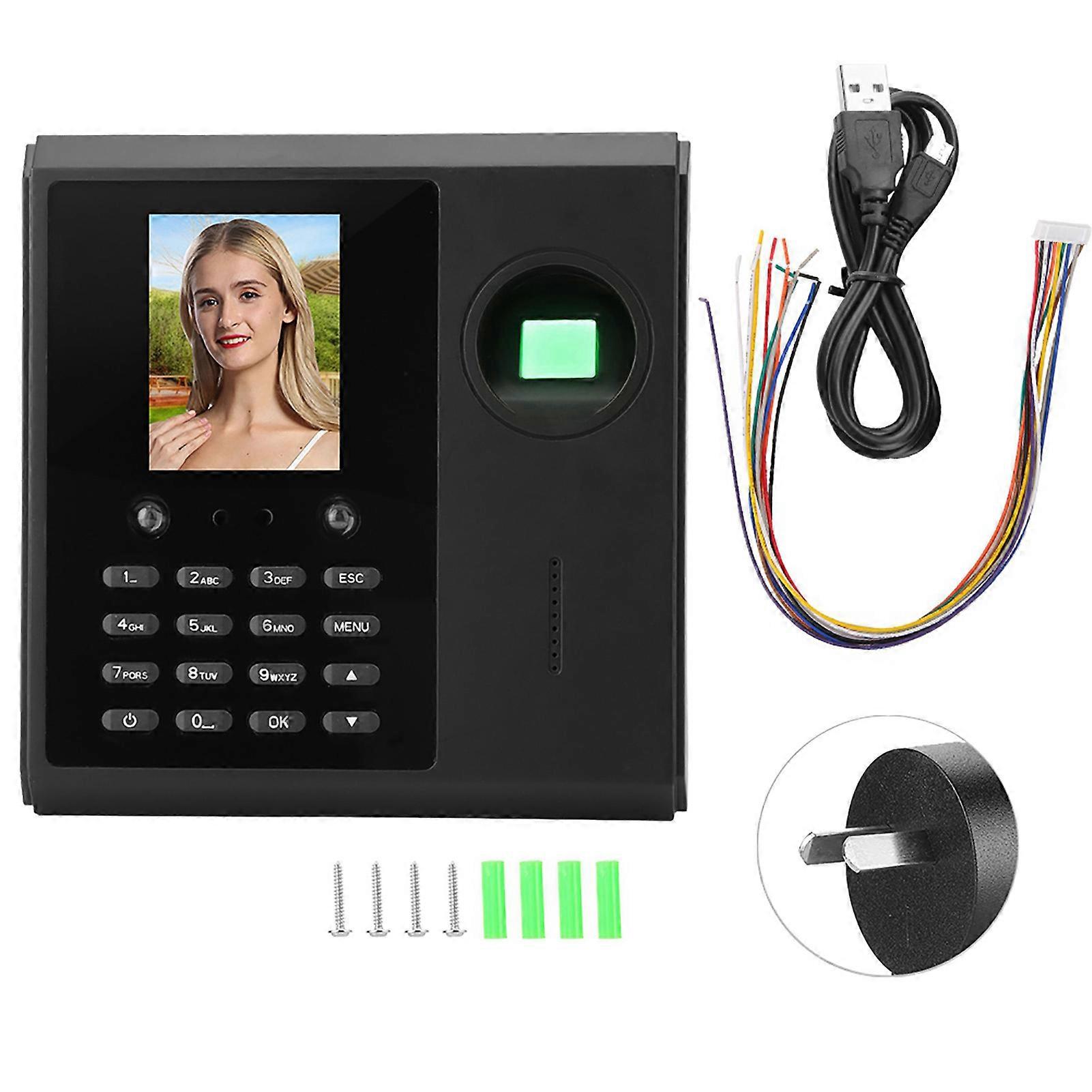 2.5in Face Fingerprint Time Attendance Access Control Machine w/ Network Interface
