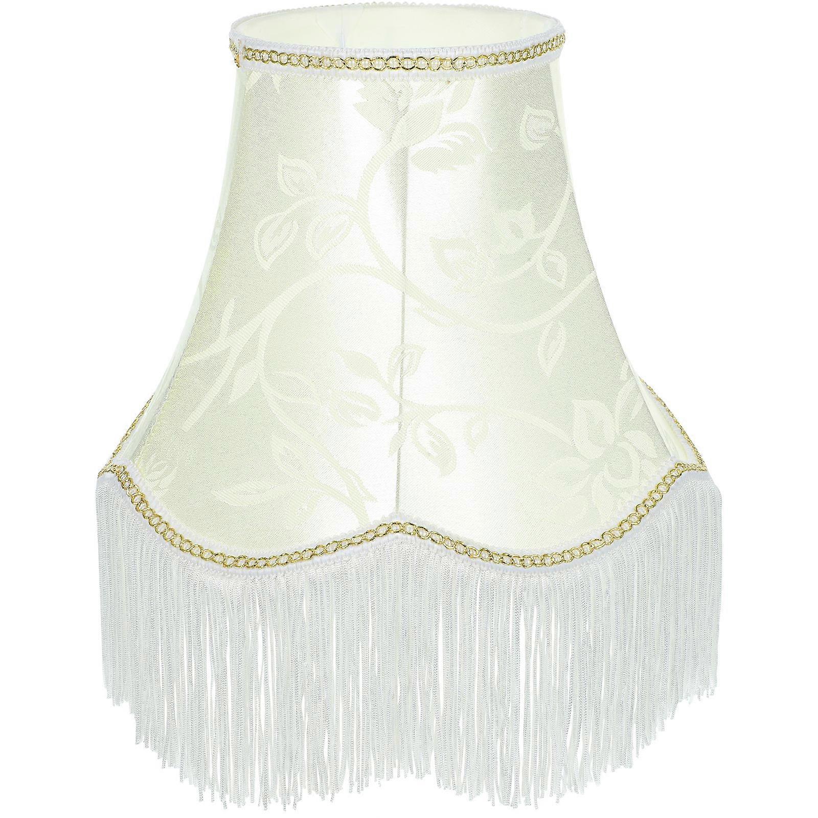 Abażur w stylu wiktoriańskim z frędzlami do lamp stołowych - elegancki zachodni design do wystroju salonu, sypialni i jadalni