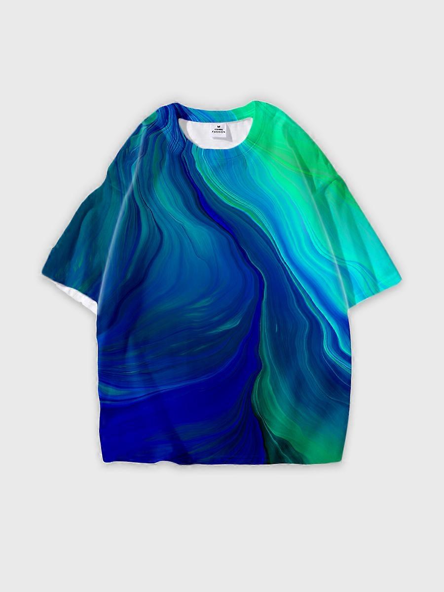 T-shirt round neck Pattern loose short sleeve JW1111