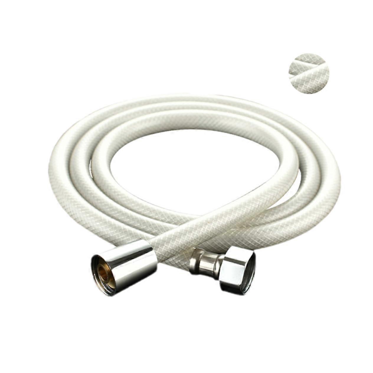 1.5m PVC Shower Hose With Bathroom Connection, For Heating Systems, Kink-Resistant, Pressure-Resistant, White