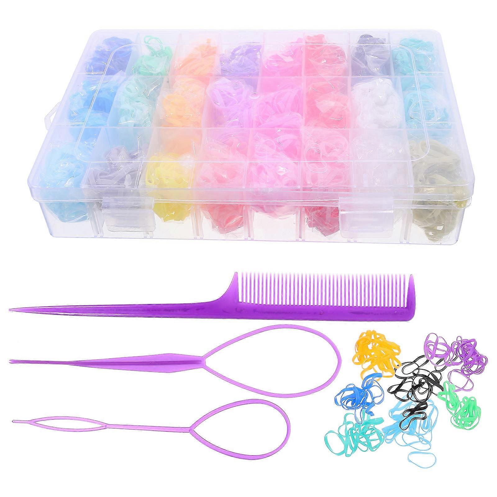 High-Elasticity Hair Tie Styling Hair Accessories Set For Girl Multi-Colored 24Pack