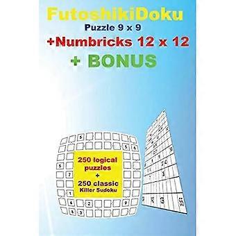 FutoshikiDoku Puzzle 9 x 9 + Zahlenrätsel 12 x 12 + BONUS: 250 Logikrätsel (50 LEICHT + 50 MITTEL + 50 SCHWER + 50 SEHR SCHWER + 50 Zahlenrätsel 12 x 12)