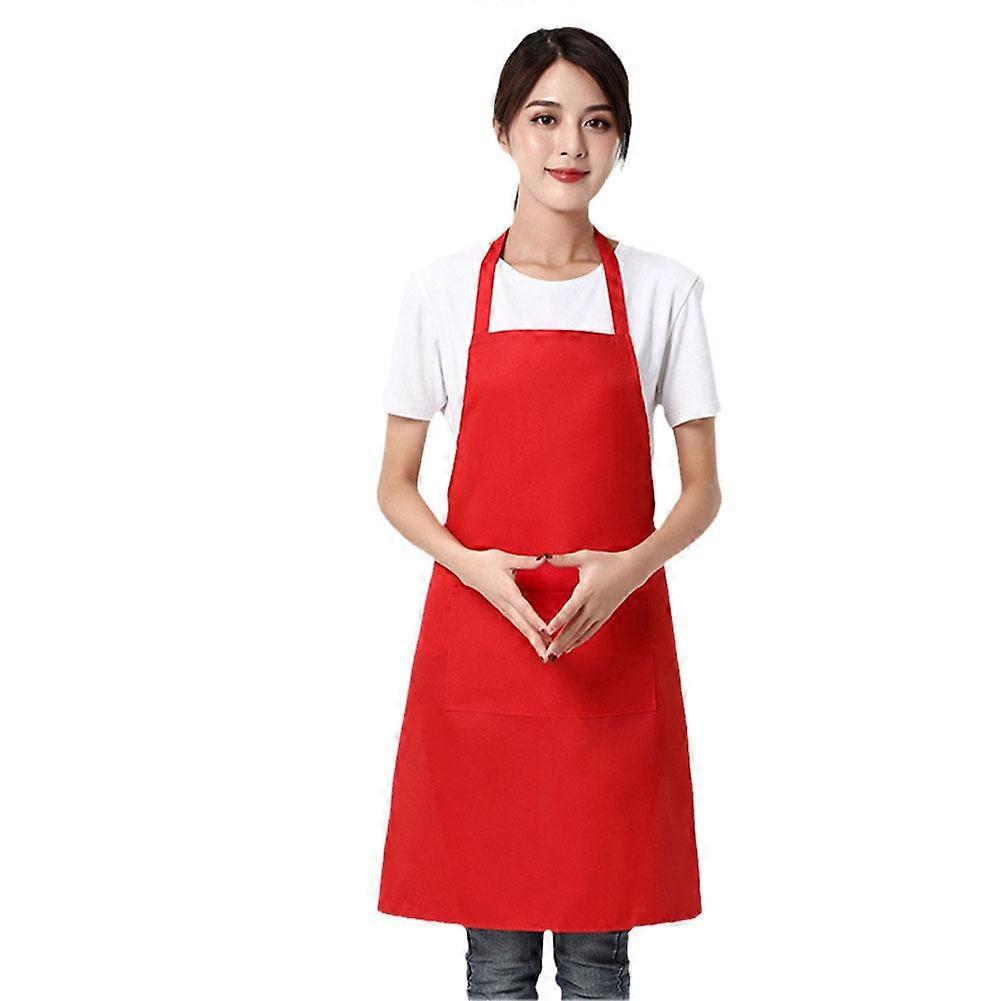 Adjustable Cooking Apron Unisex Waterproof Dust-proof Solid New Color Apron