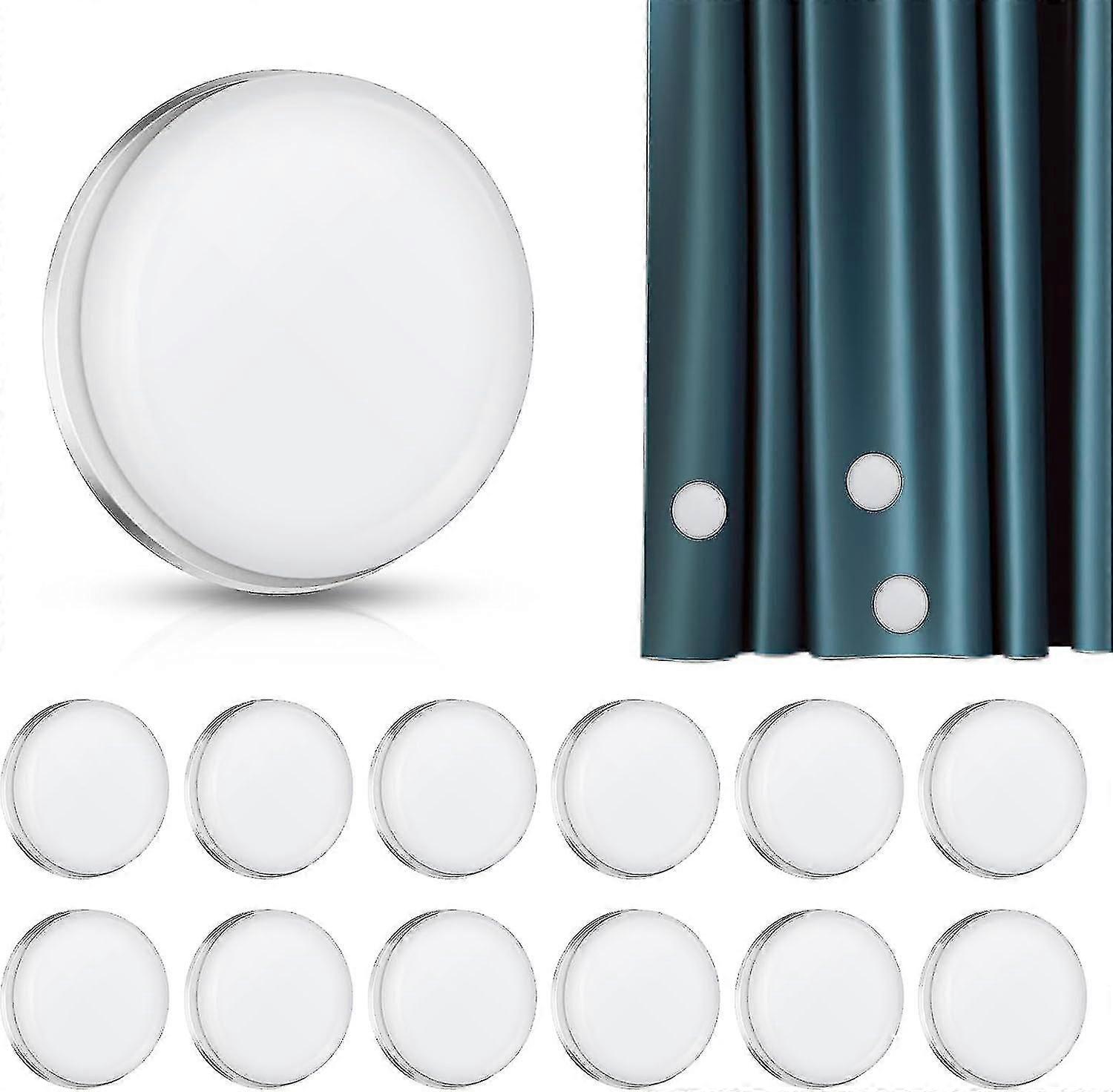 12個の強力な磁気シャワーカーテンウェイト、丸い磁気カーテンウェイト、カーテンライナーが吹き飛ばされるのを防ぎます