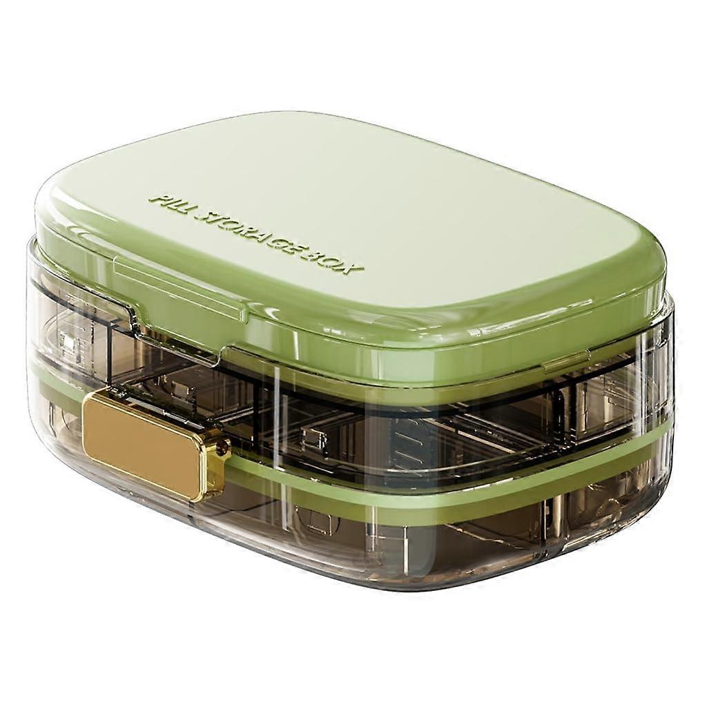 Creative 10 Compartment Pill Organizer for Daily Use, Durable Plastic Container for Home and Office, Easy Access Design