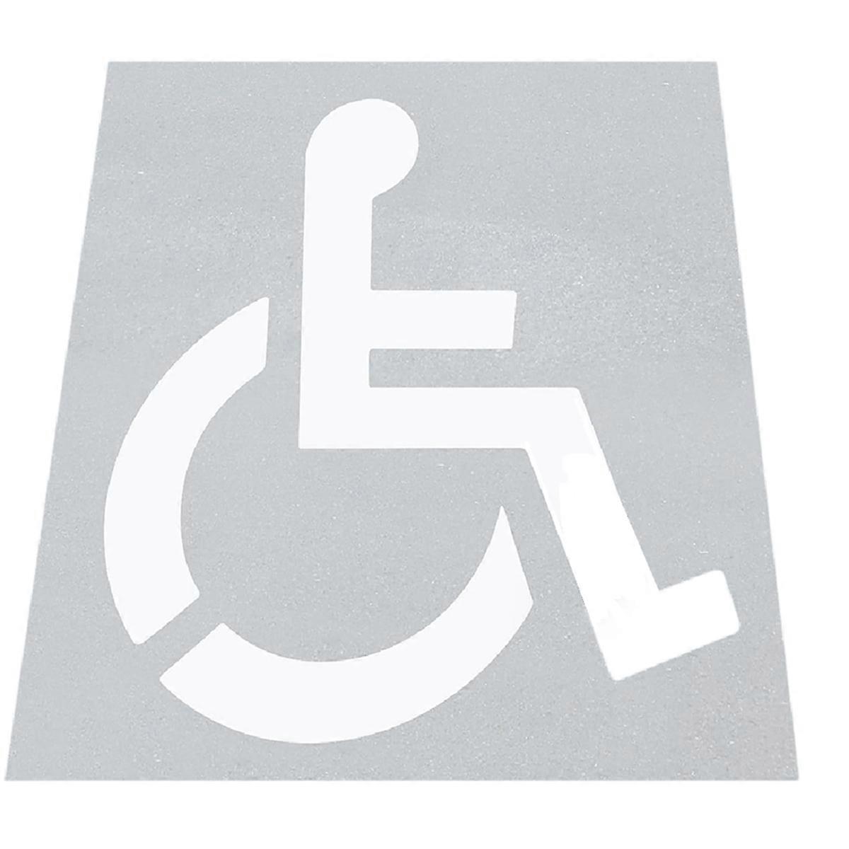 Handicap Stencil, Reusable Silicone Parking Lot Stencil, Foldable Handicapped Parking Stencils Disabled Template Mold