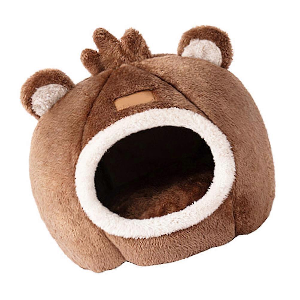 Warm Dog Cat Nest Semi-Enclosed Pet Bed For Home Decoration Sleeping And Resting 1Pcs