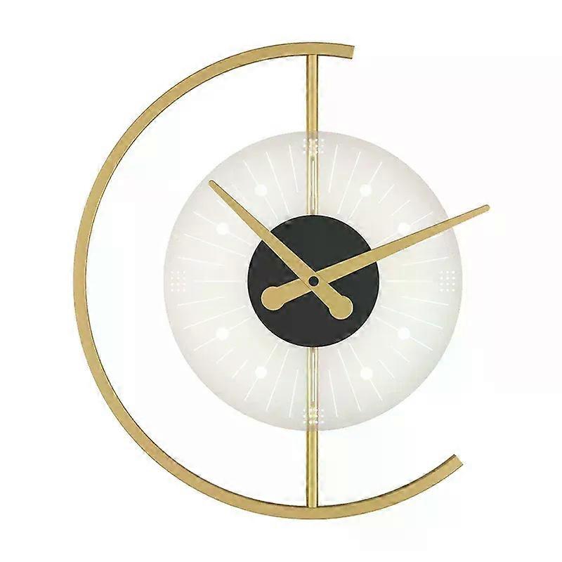 מנורת קיר שעון led מודרנית סלון חדר שינה מסדרון עליית גג זהוב מעולה אקריליק עיצוב הבית קישוט פנים אור