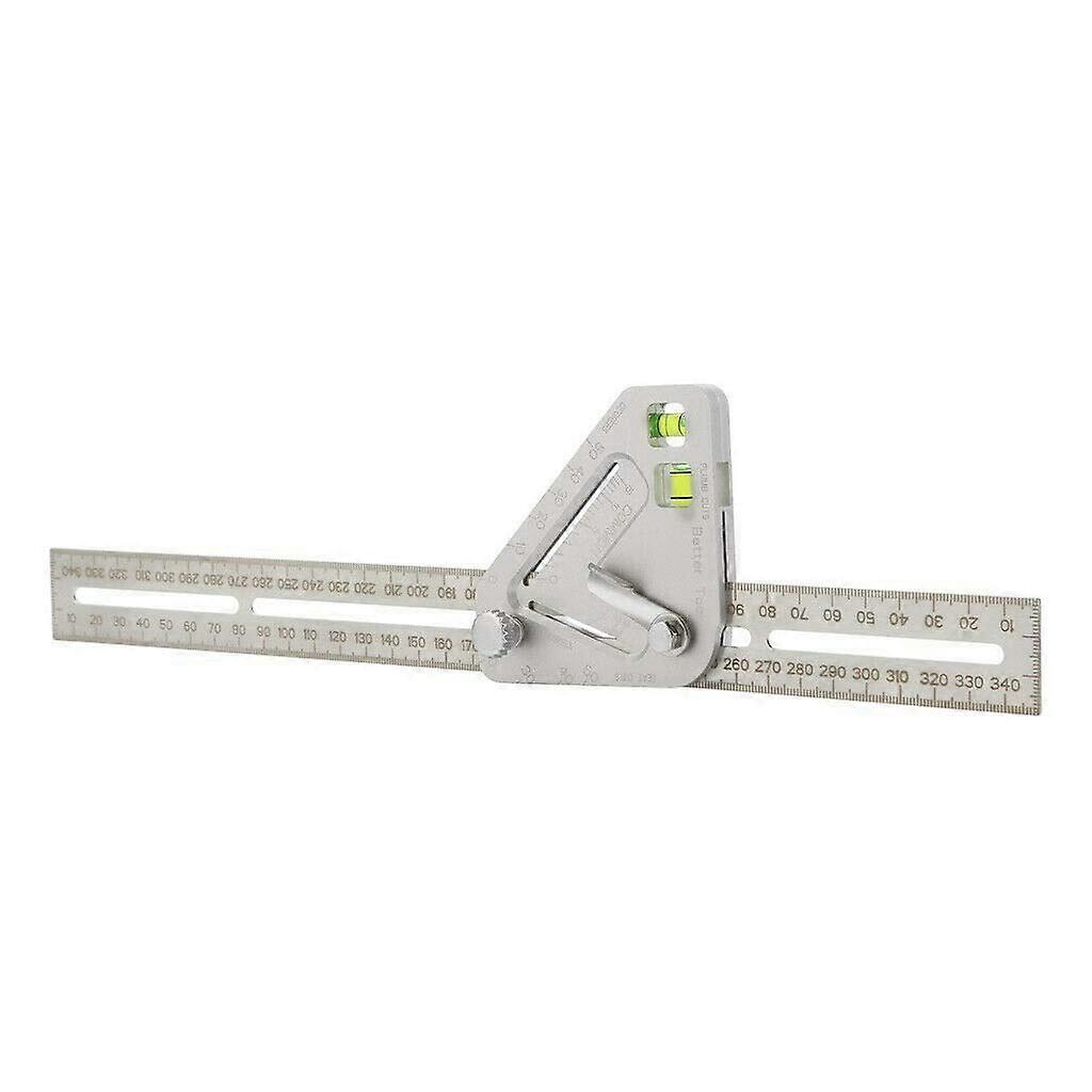 Multifunction Professional Triangle Ruler Carpentry Measurement Tool Clear Protractor
