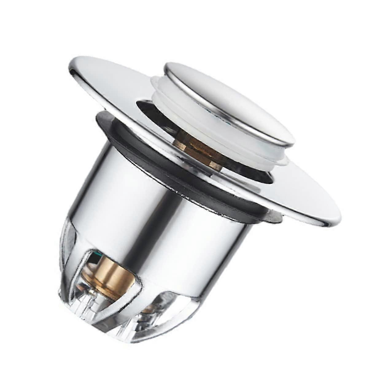 Pop Up Sink Stopper With Rebound Core – Effective Hair and Dirt Filter for Bathroom Sinks and Bathtubs