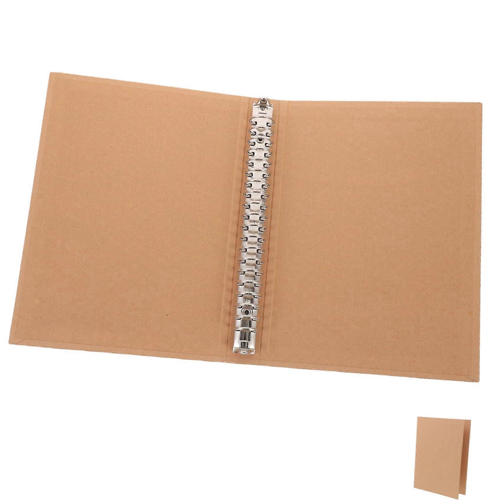 Kraft Paper Notebook Binder Cover, Durable and StainResistant for School and Office,  Design for Family and Friends