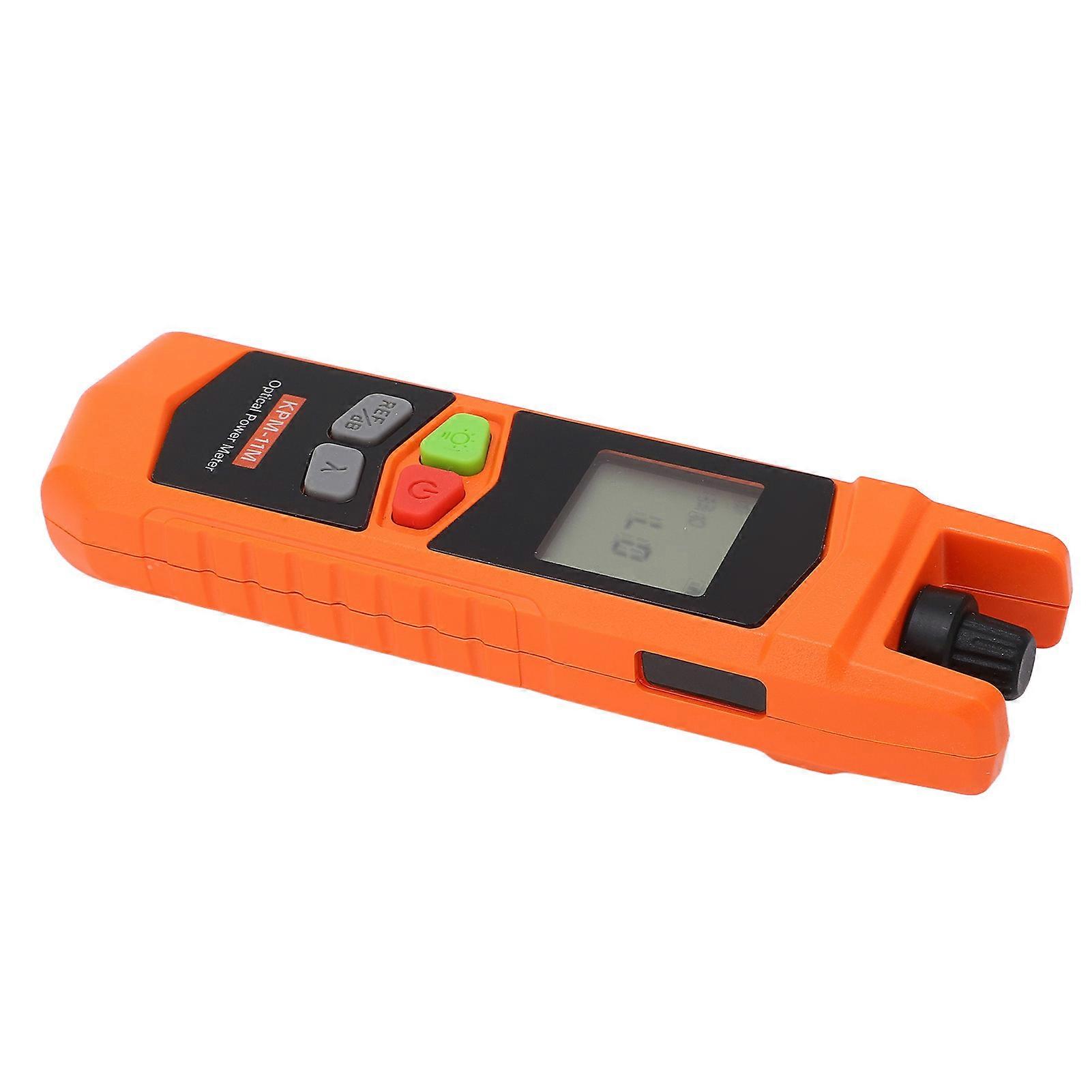 Fiber Optical Power Meter Vysoce přesný 7 vlnový mini optický Power Tester Vizuální lokátor poruch s LED -70 až +6 DBm 