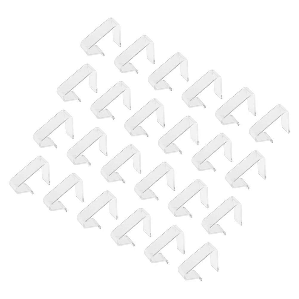 Transparent Tablecloth Clips Rectangular Clip Home Use 6.00X5.00X1.50CM Holds Tablecloth 24Pcs