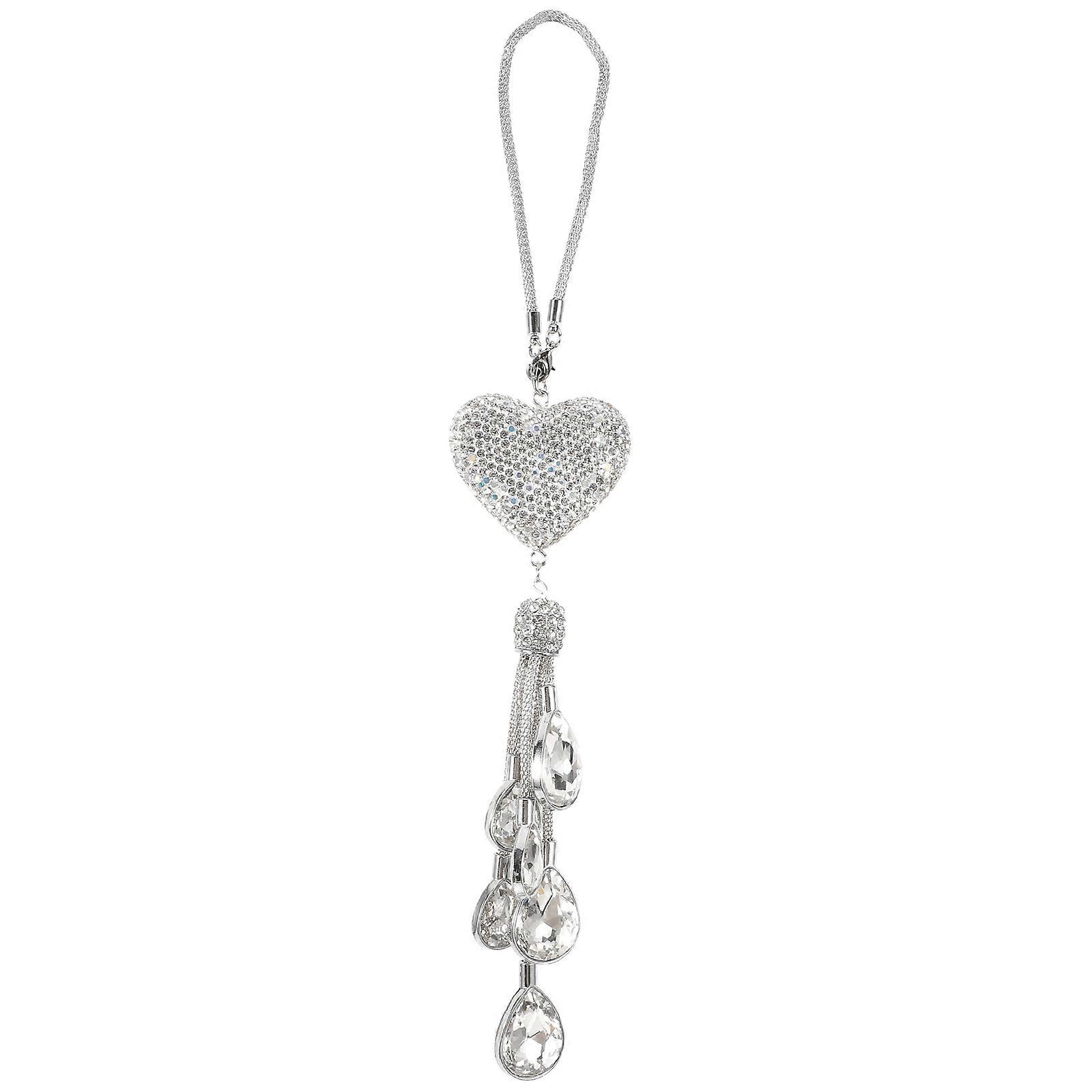 Hanging Car Mirror Accessories Aesthetic Enhancement Silver Color Car Accessory 1Pcs
