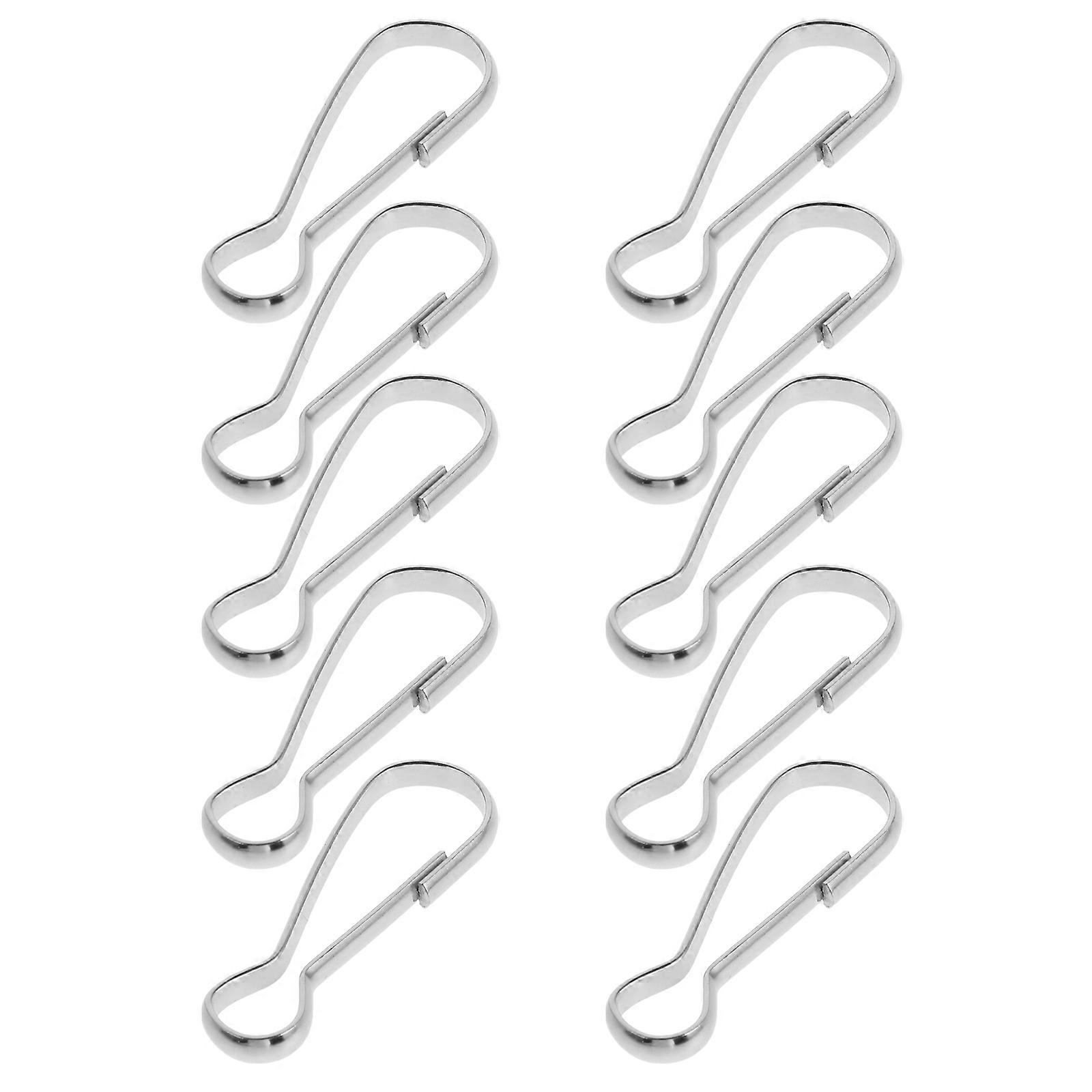 Flag Snap Clips Flagpole Holder Flag Display Tour Guides Fine Workmanship Durable 10Pcs