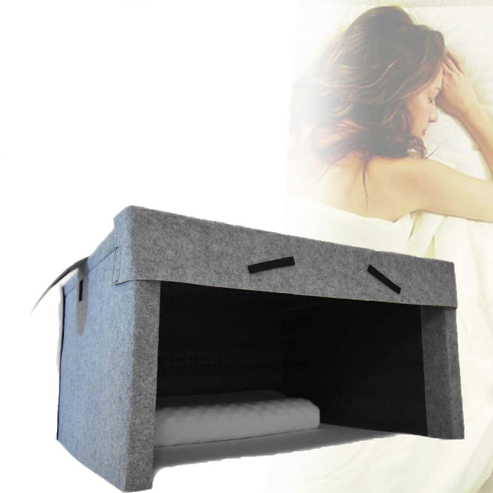 Soundproof Lightproof Sleep Tent with Integrated Bluetooth Speakers for Stress Relief and Improved Sleep Quality