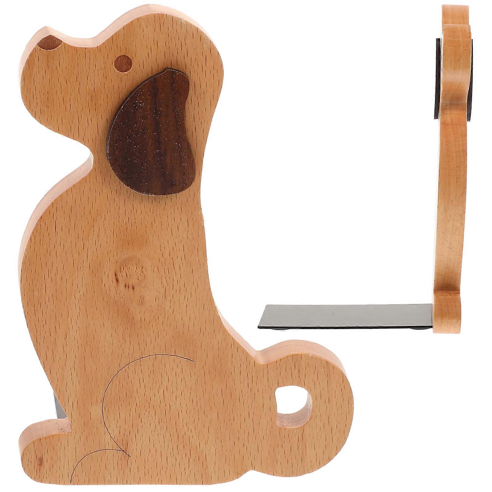 Wooden Bookends with File Organizer & Book Display Holder – Strong, Versatile Design for Home Office and Classroom Use