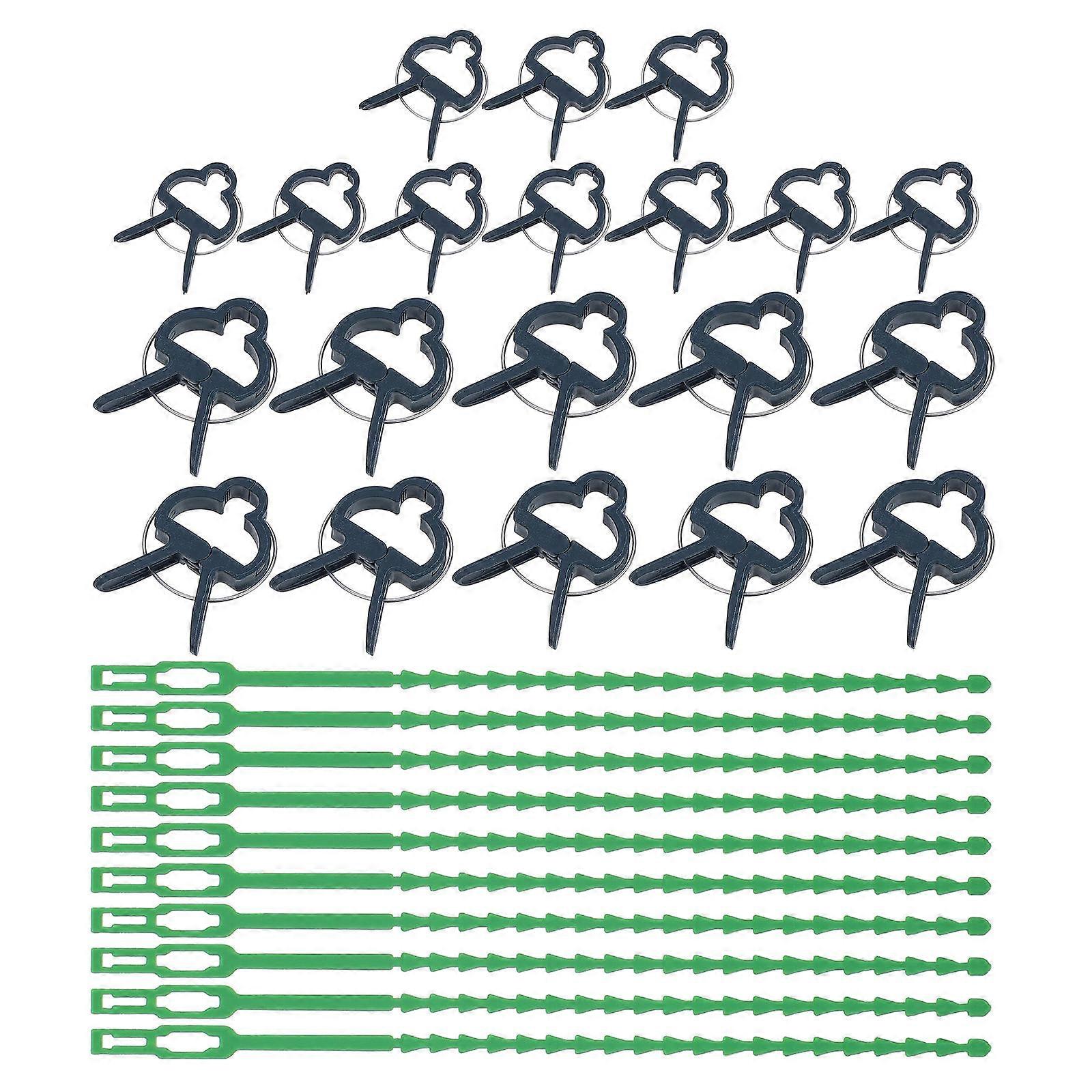 Garden Fixed Clips 90PCS Plant Fixing Clip Durable Plastic Size 6.5x4cm Ideal For Garden Plant Cultivation