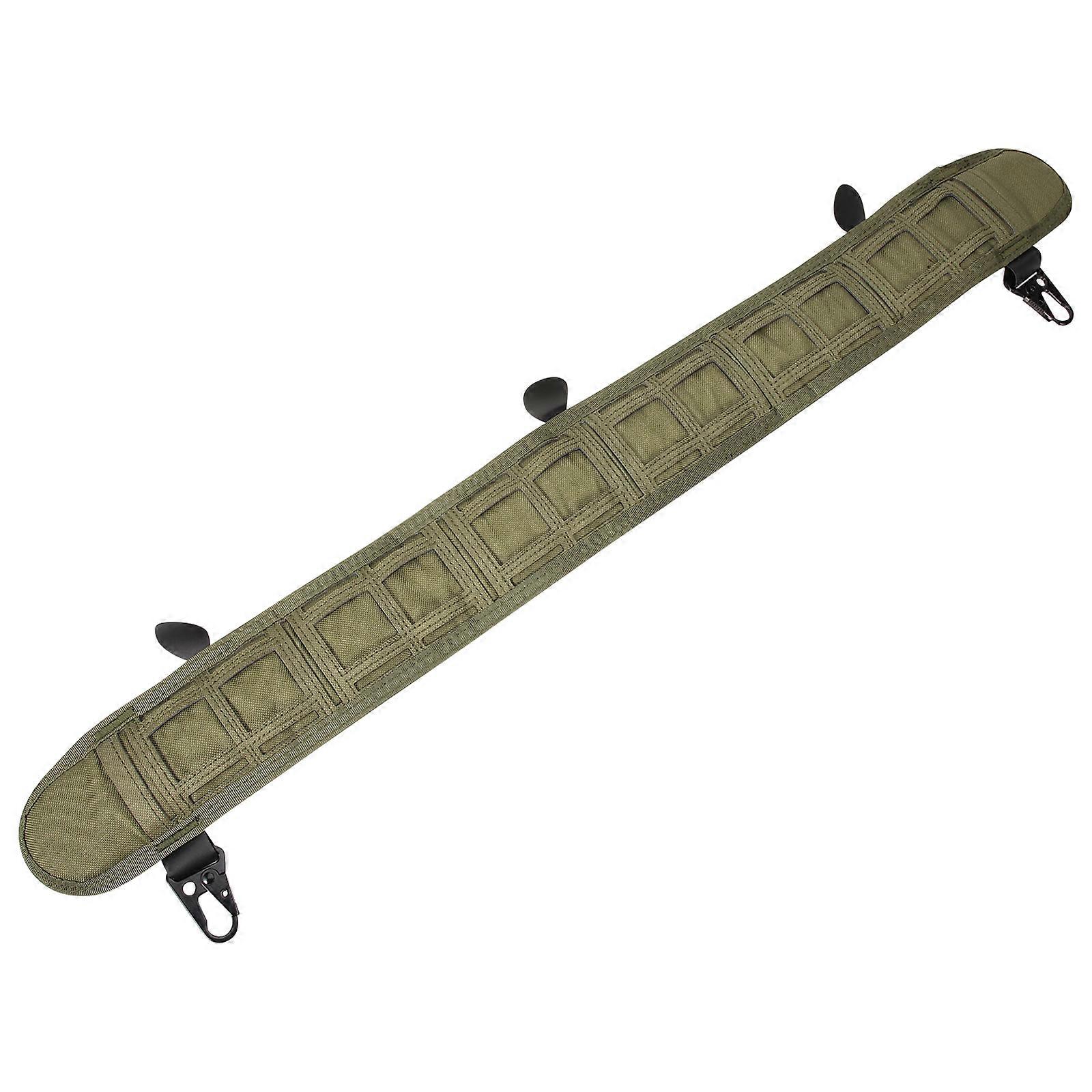 Nylon Military Belt for Outdoor Sports Use Olive GreenCompatible with Vest Clothes 1.5 Inch Width