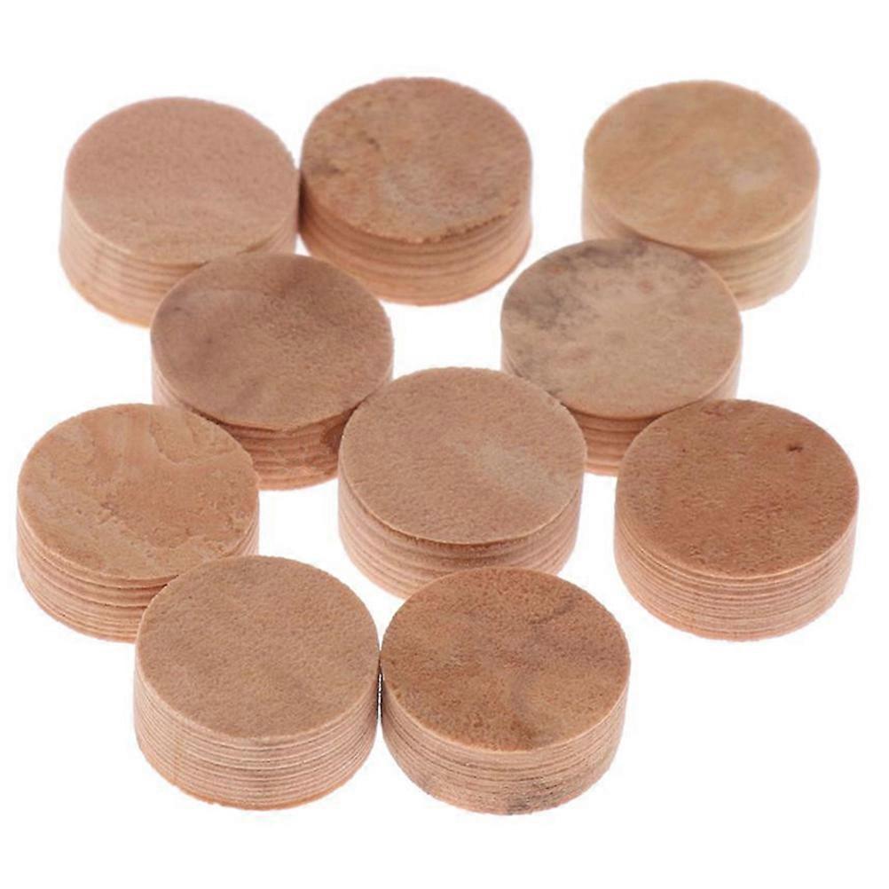 Trumpet Replacement Cork Pads for Trombone Repair with Synthetic Material Khaki Color 8 Pieces