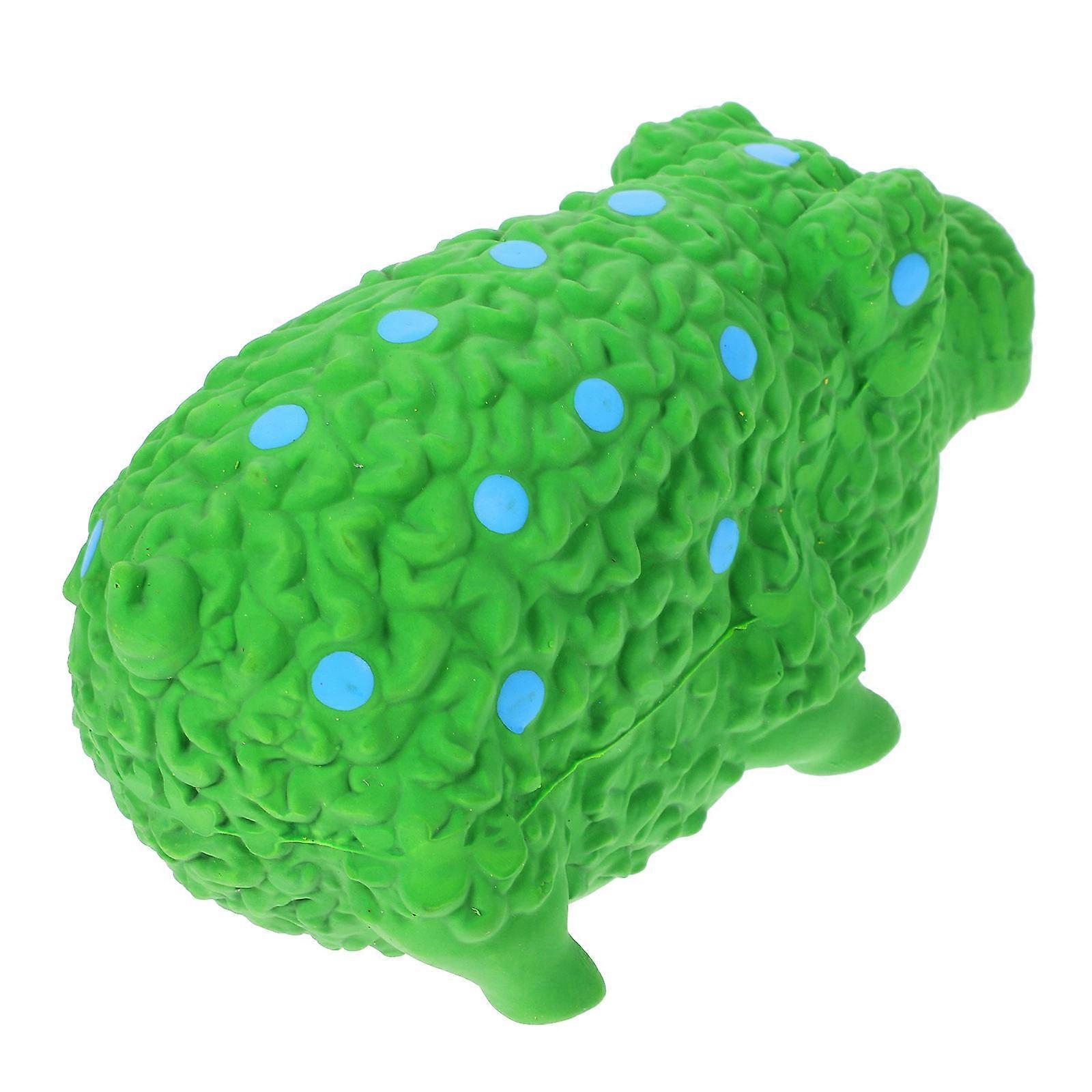 Puppy Squeaky Toys Green Latex Interactive Dog Toys for Home Use Behavior Training