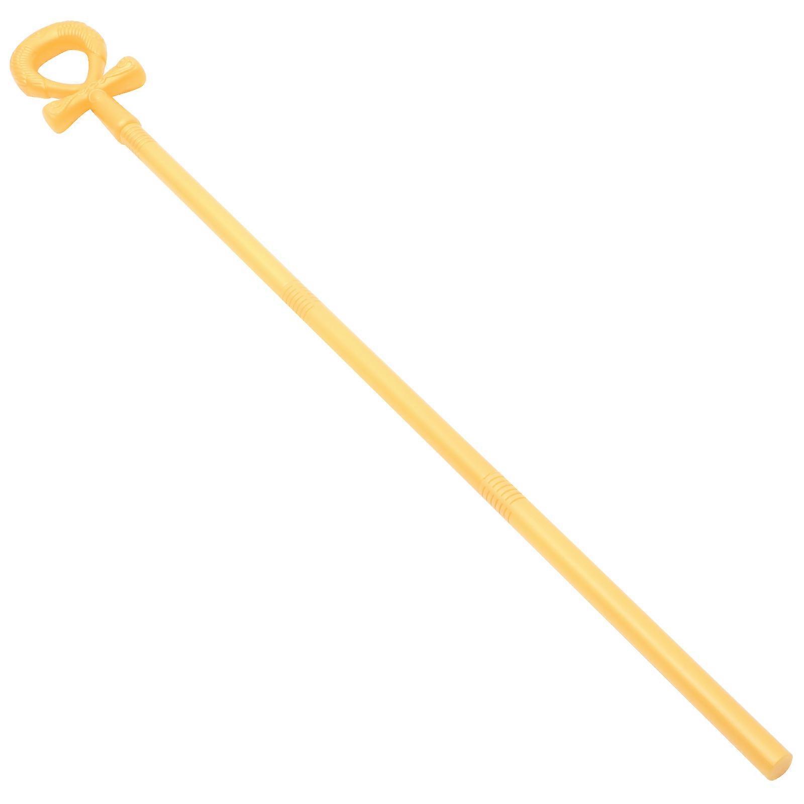 Halloween Walking Cane Pharaoh Scepter for Party Use Plastic Accessory