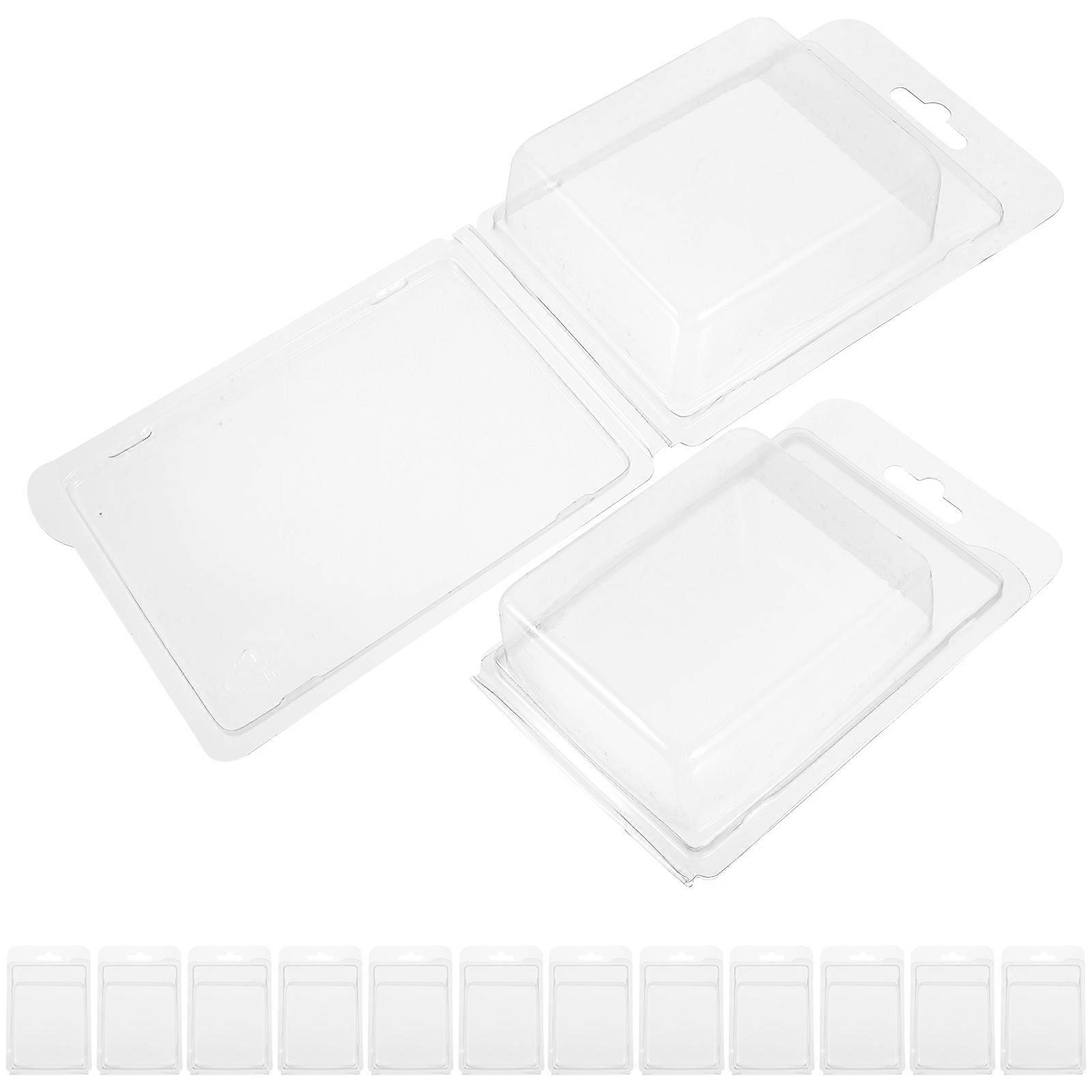 Small Plastic Box With Lid Multi-Function Wax Melt Molds Chocolate Making Generous Style 20Pcs