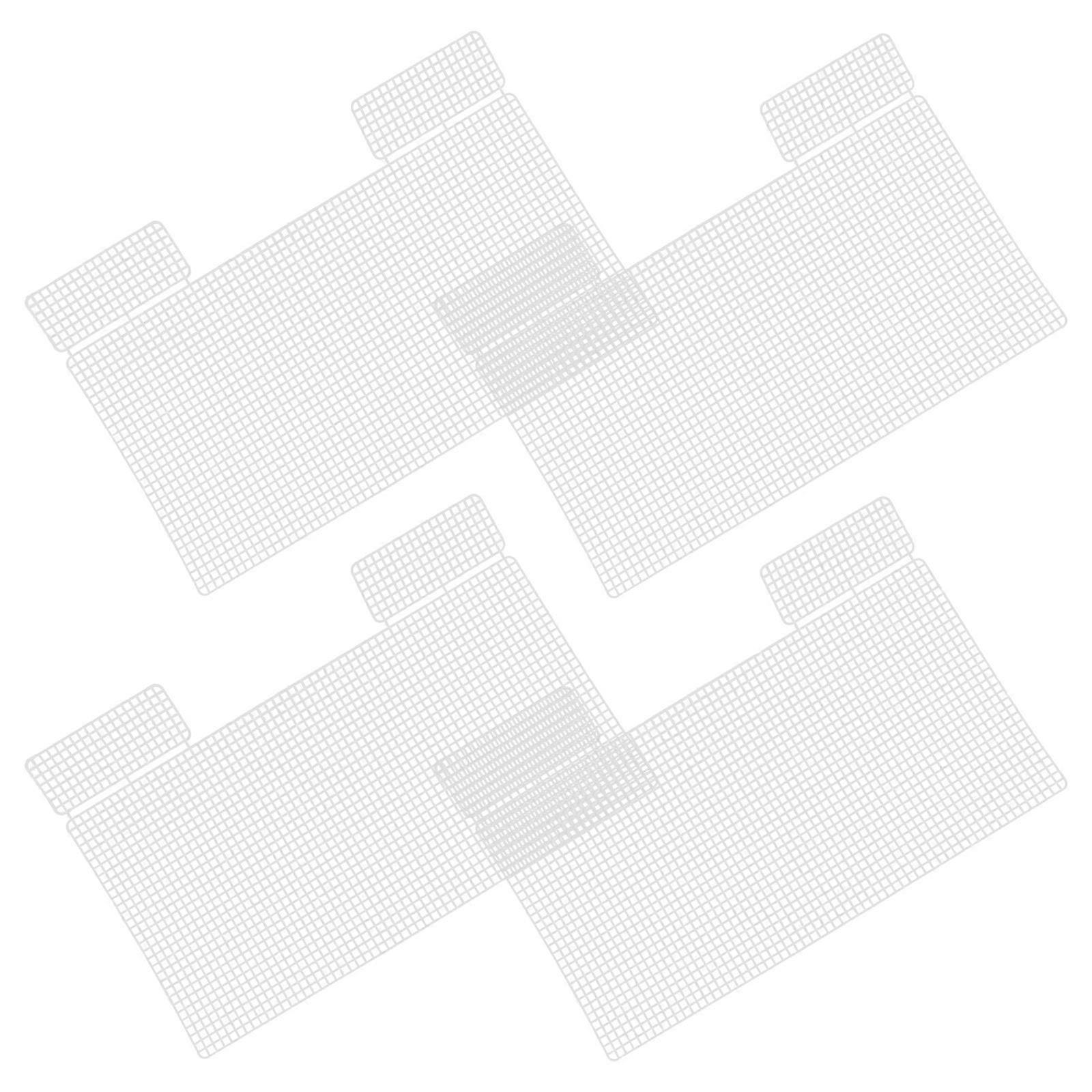Durable Plastic Mesh Sheets for DIY Crochet Bag Making White Easy to Handle 4 Pcs