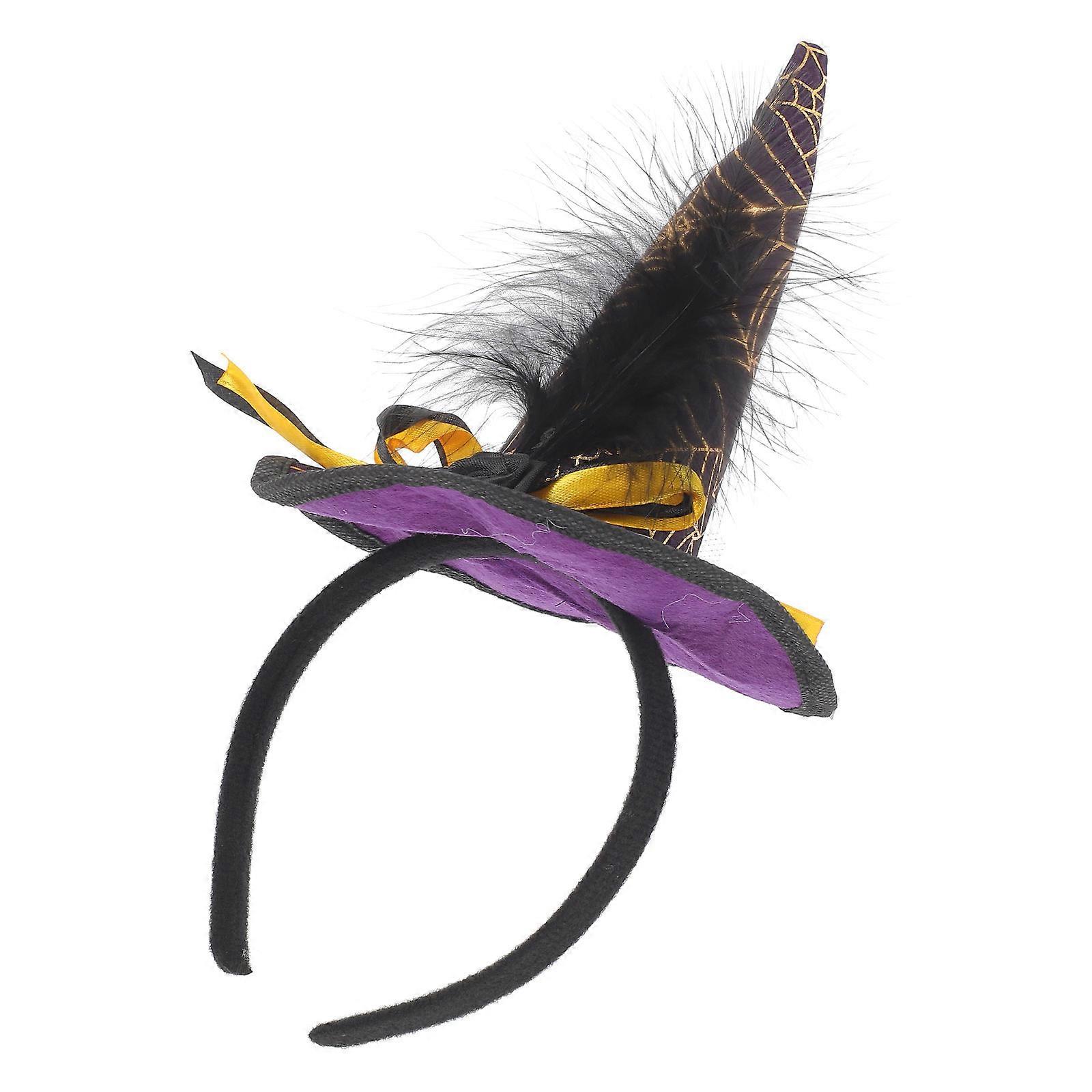 Cosplay Headbands Witch Hat Headband Halloween Style Prevent Slipping Durable 1Pack