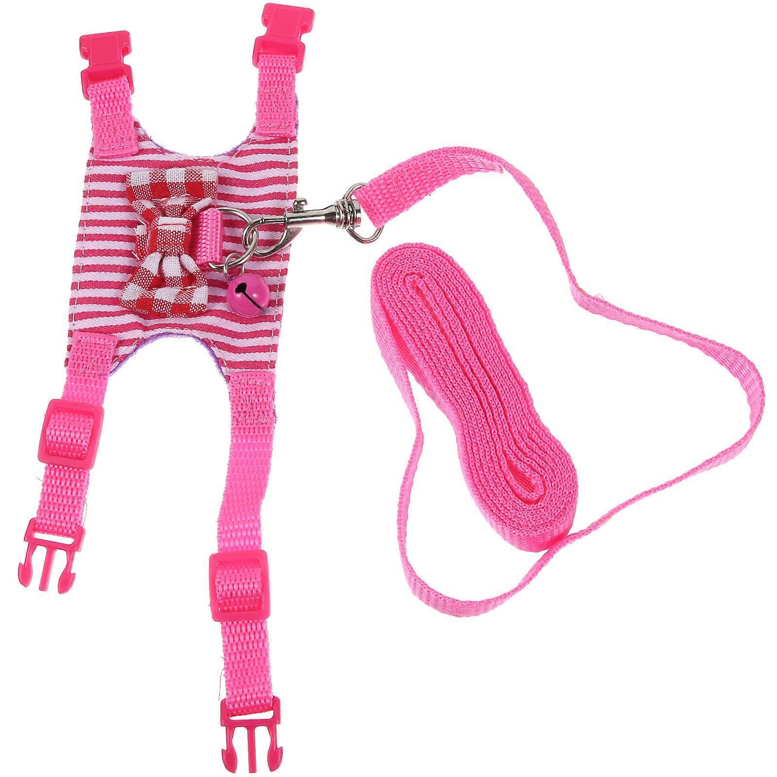 Small Pet Harness and Leash Set for Hamsters, Bunnies, and Guinea Pigs – Comfortable Mesh Vest with Adjustable Straps for Easy Movement and Stylish