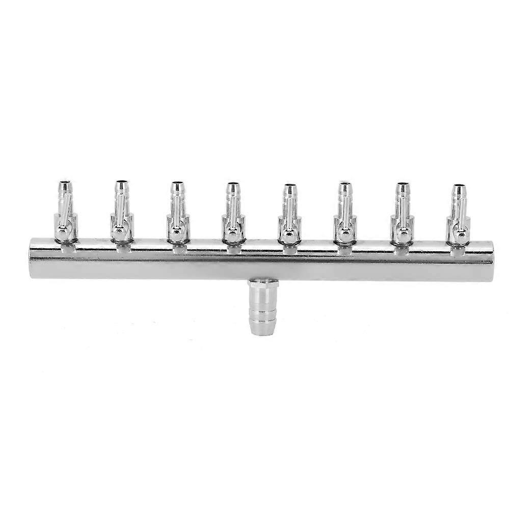 Less Steel Aquarium Air Pump Splitter 8-Way Oxygen Control Valve Connector for Aquariums, Durable and Efficient 8-Kopf-Splitter