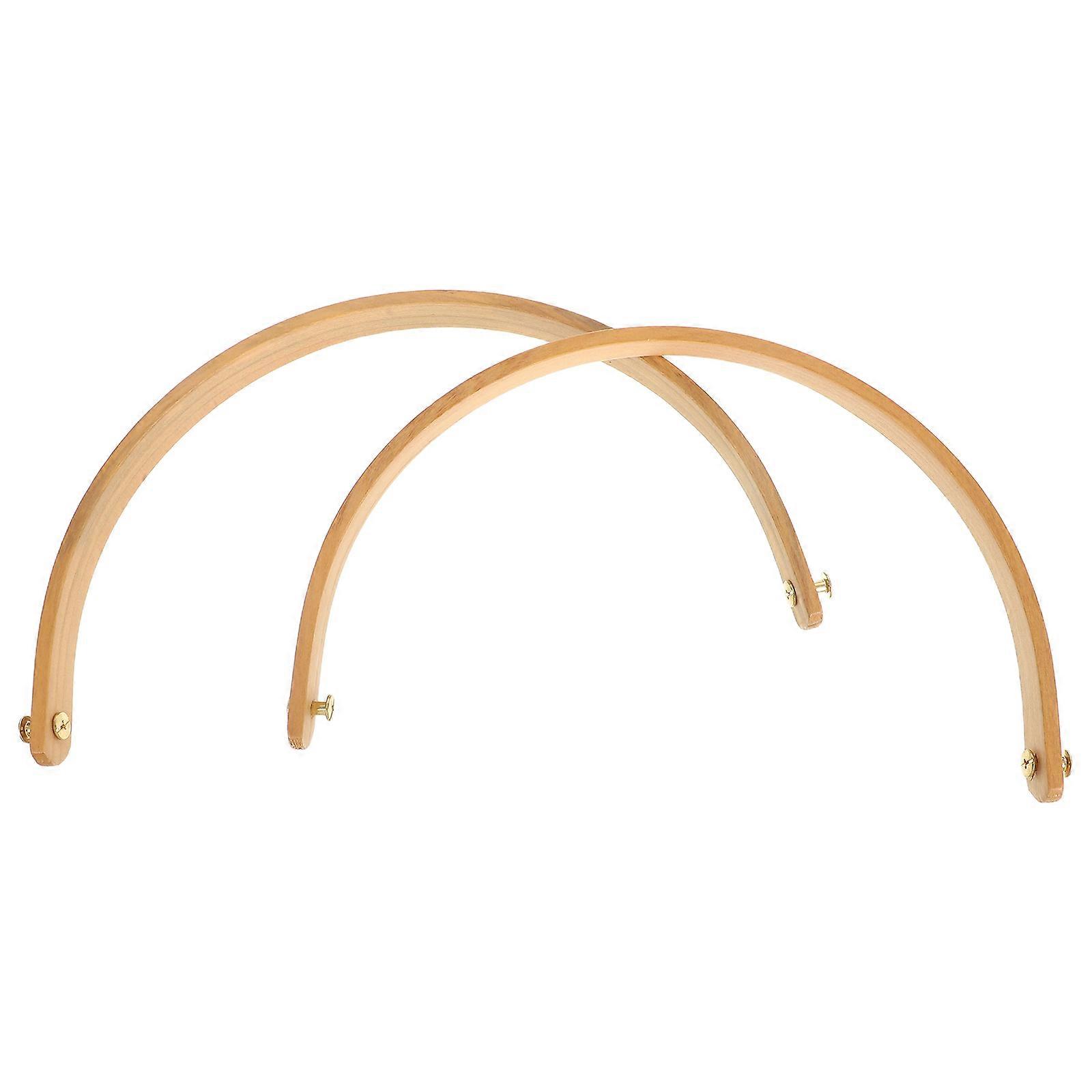 Mânere ergonomice din lemn masiv în formă de U pentru platouri de fructe, găleți, tăvi de sushi și farfurii de servire – suprafață netedă, granulație naturală a lemnului, înlocuire