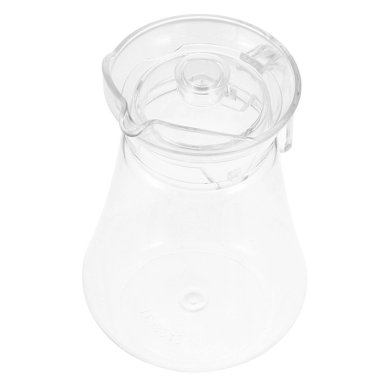 Clear Acrylic Beverage Storage Container   Heat Resistant Water Pitcher for Home, Parties, and Picnics