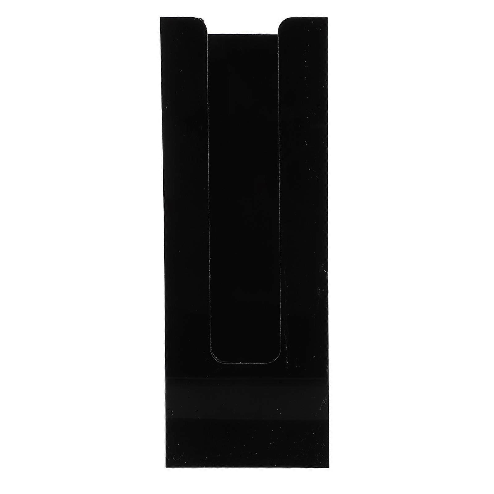 Black Acrylic Paper Cup Holder for Storage Shatterproof Easy to Clean with Smooth Edges