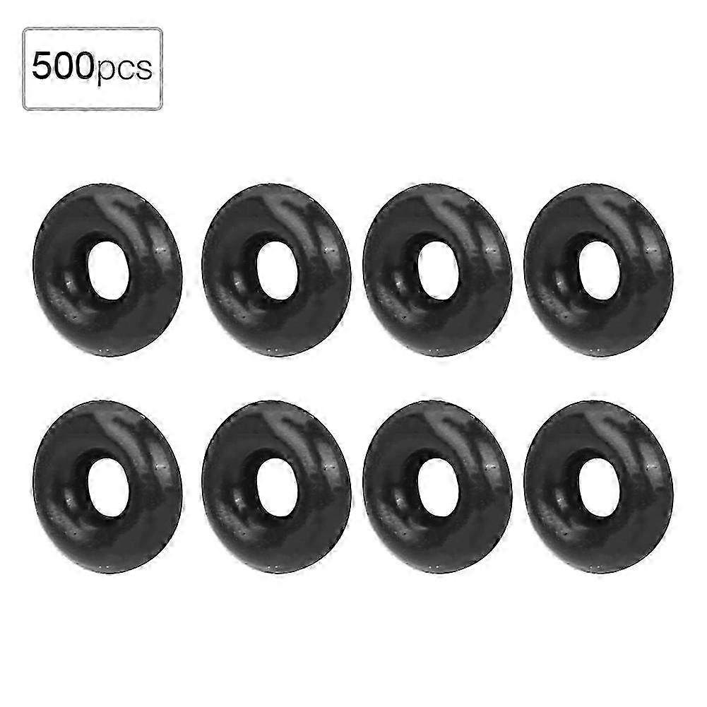 500pcs Black Rubber Fishing Bite O-Rings - Durable Fishing Indicator Tools & Accessories (XS) for Enhanced Biting Detection