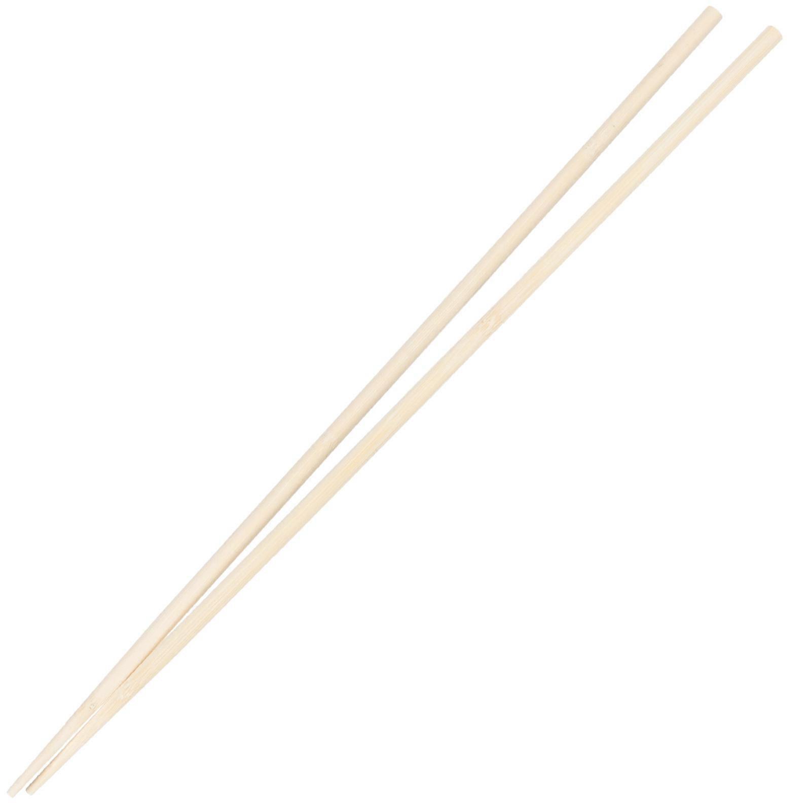 Light Yellow Wooden Chopsticks for Cooking and Decoration Extra Long Reusable Chopsticks 10 Pairs
