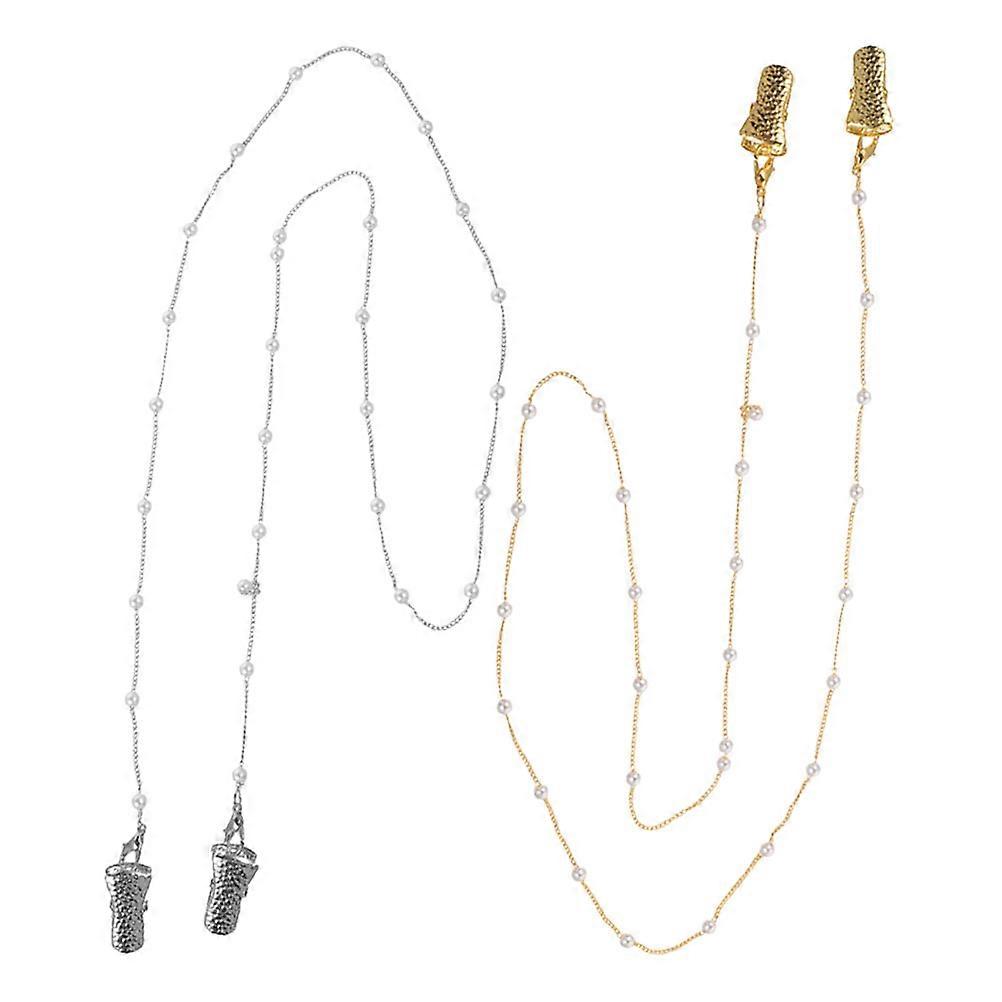 Beaded Eyeglass Chain for Women Elegant Craftsmanship Versatile Mask Lanyard Convenient Secure Holder Assorted Color 2PCS