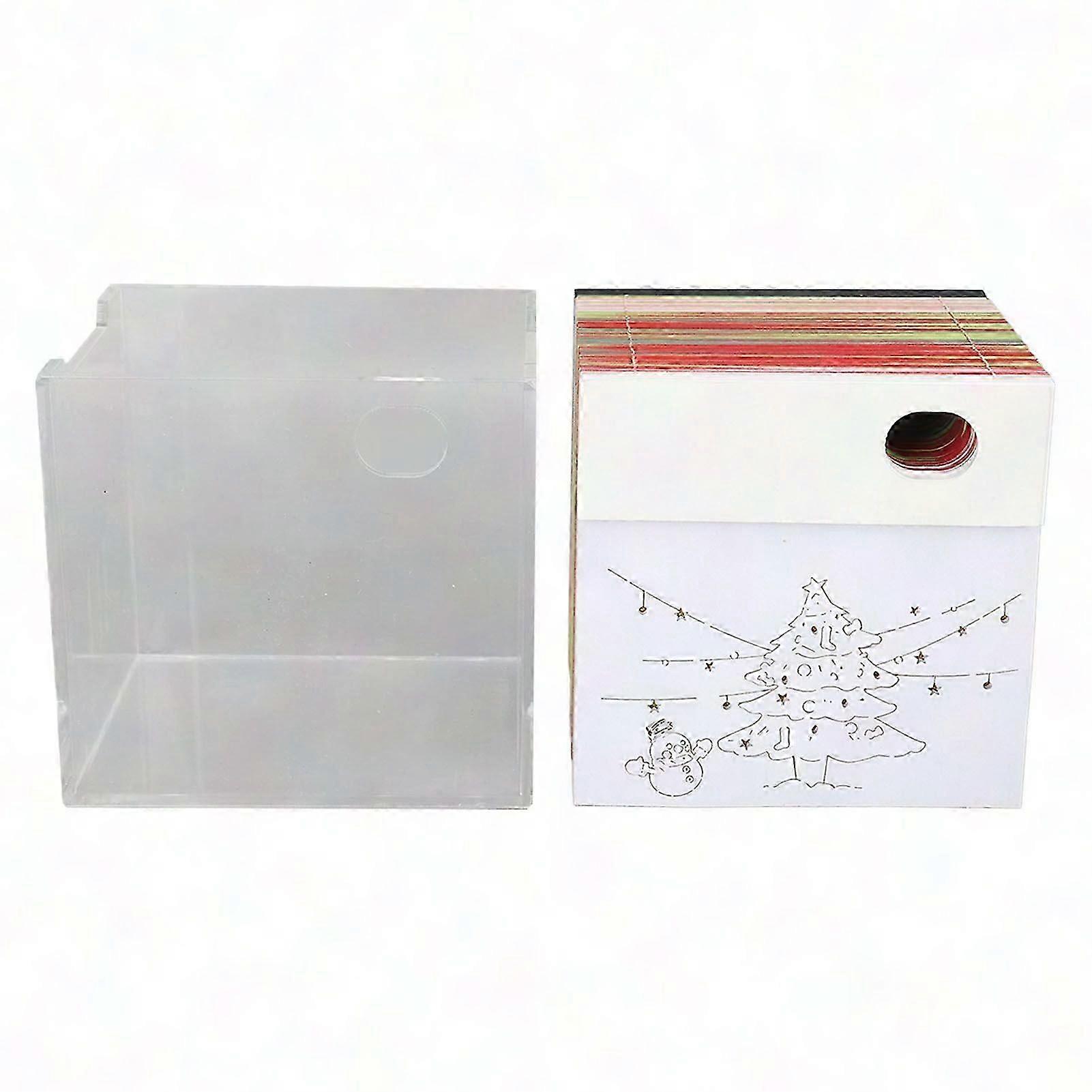 3D Tree Memo Pad - Creative Paper Carving Art Sticky Notes Notepad för kontor och skola