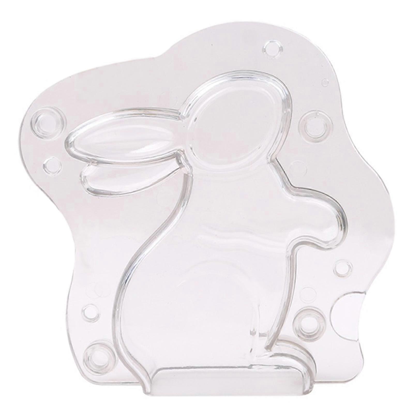 3D Easter Bunny Plastic Chocolate Mold Bunny-Shaped Plastic Chocolate Mold 2025