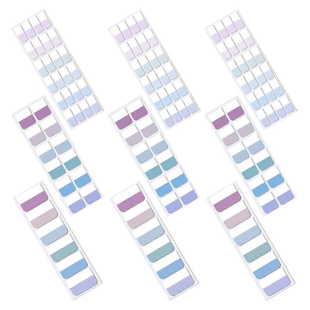 3 Sheets Self Adhesive Sticky Index Tabs Writable Bookmarks for Efficient Page Marking and Quick Navigation