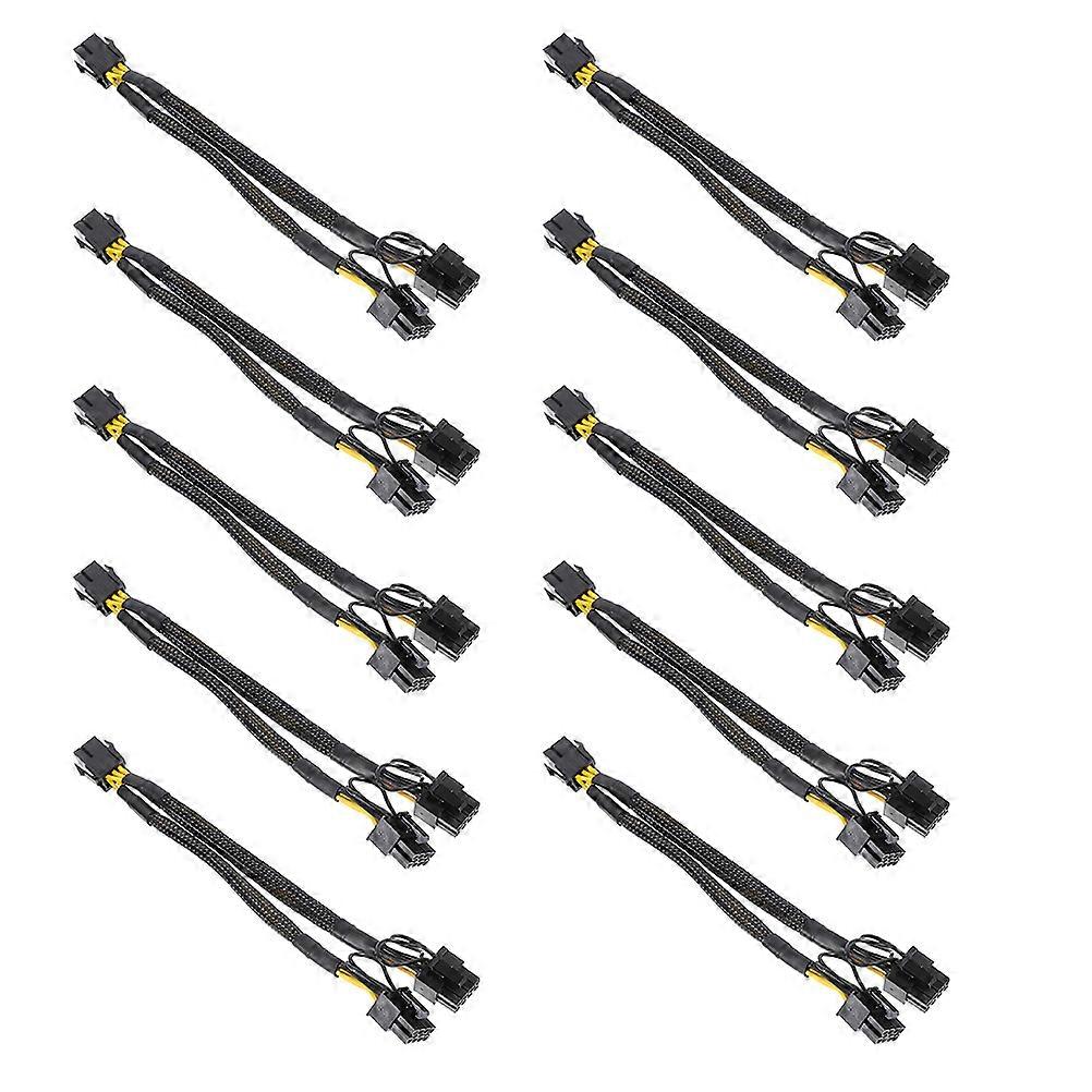 Express Power Cable GPU 6pin to Dual 8 Pin Adapter Extension 10Pcs
