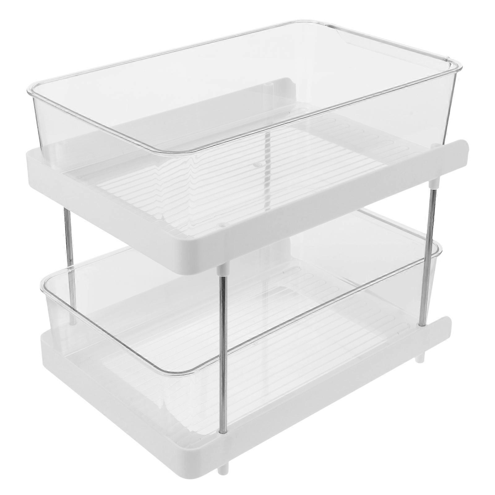 Sturdy Bathroom Organizer Shelf for Toiletries and Cosmetics – Space Saving Countertop Storage Rack to Keep Essentials Tidy